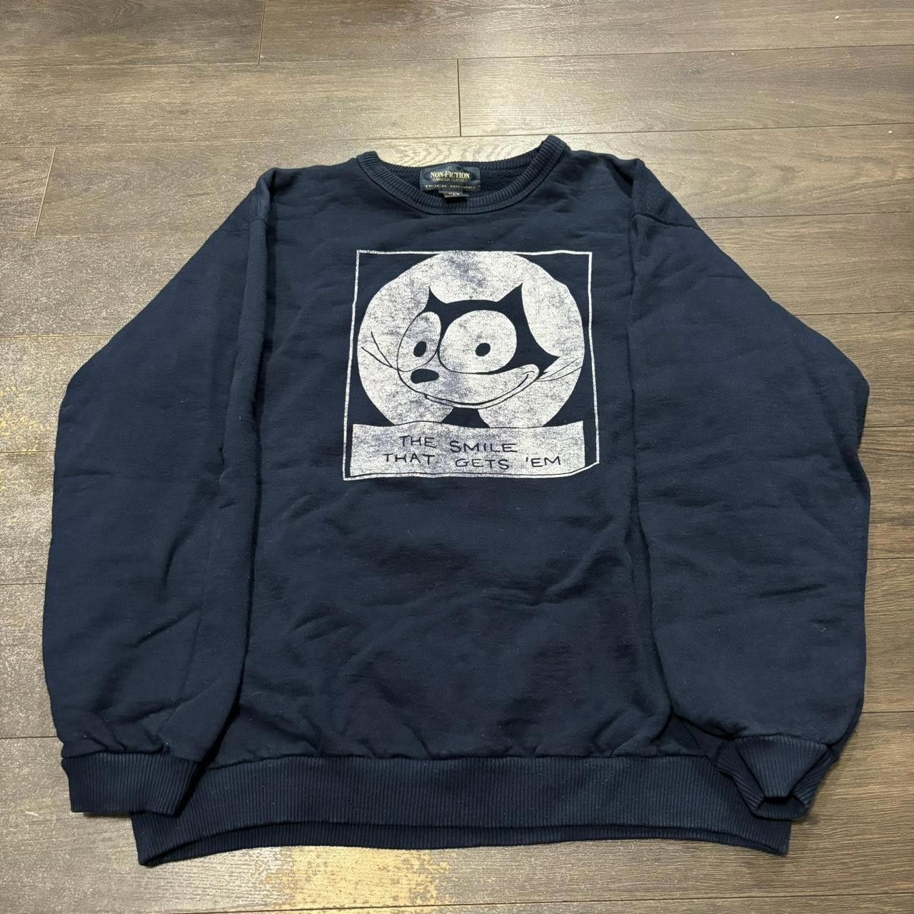 Designer Vintage Felix the cat the smile that gets em sweatshirt M/L Size US L / EU 52-54 / 3 - 3 Thumbnail