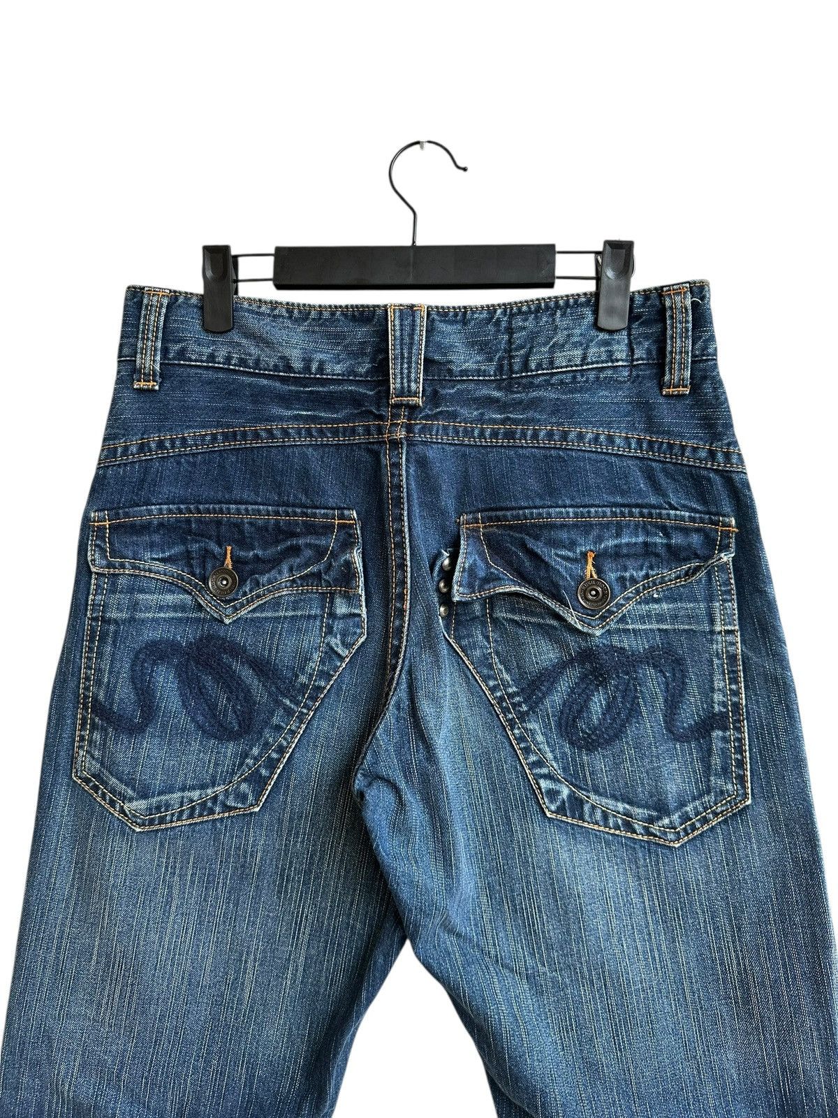 Edwin Rush Hour Denim Y2K Multi Pocket Cargo Jeans Straight Fit Size US 30 / EU 46 - 4 Thumbnail
