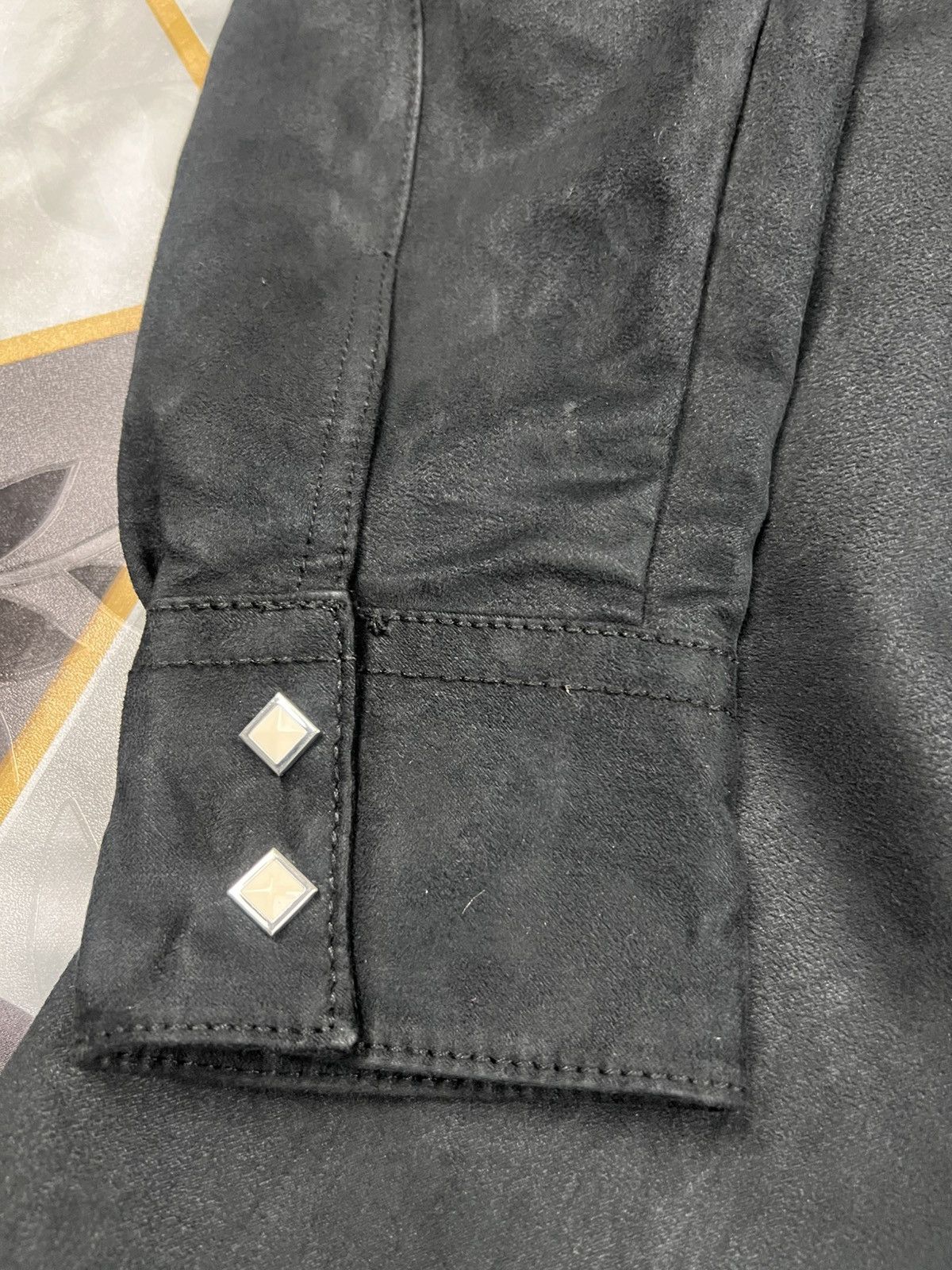 Japanese Brand Lucky Store Men’s Like-Suede Western Shirts Size US L / EU 52-54 / 3 - 3 Thumbnail