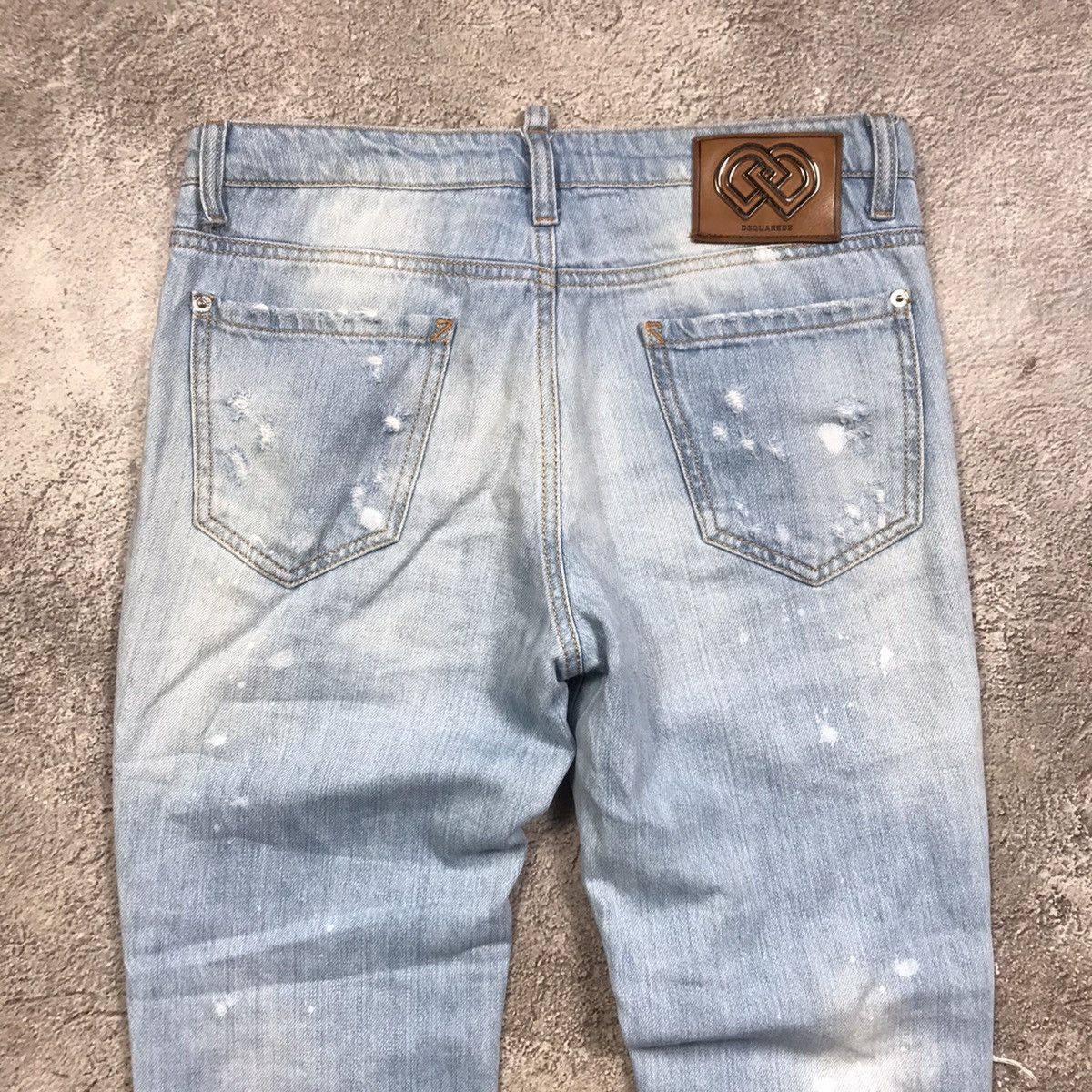 Vintage Vintage 90s Dsquared2 Distressed Baggy Jeans Grunge Logo 33 Size US 33 - 6 Thumbnail