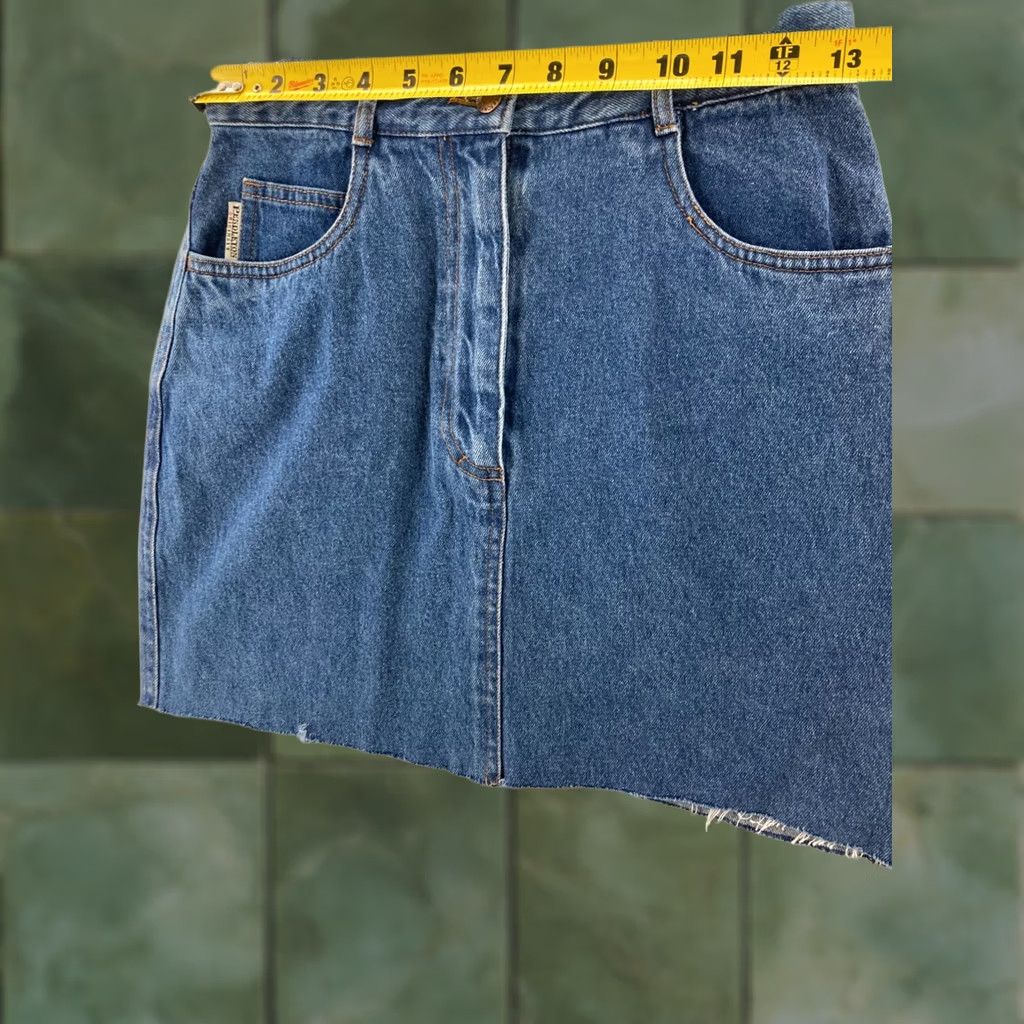 Pendleton VINTAGE Pendleton Denim Skirt Womens 4 Blue Knee Length Denim Pencil/Straight With Pockets Zipper Slit All Seasons 4 Beat Size 27" / US 4 / IT 40 - 1 Thumbnail