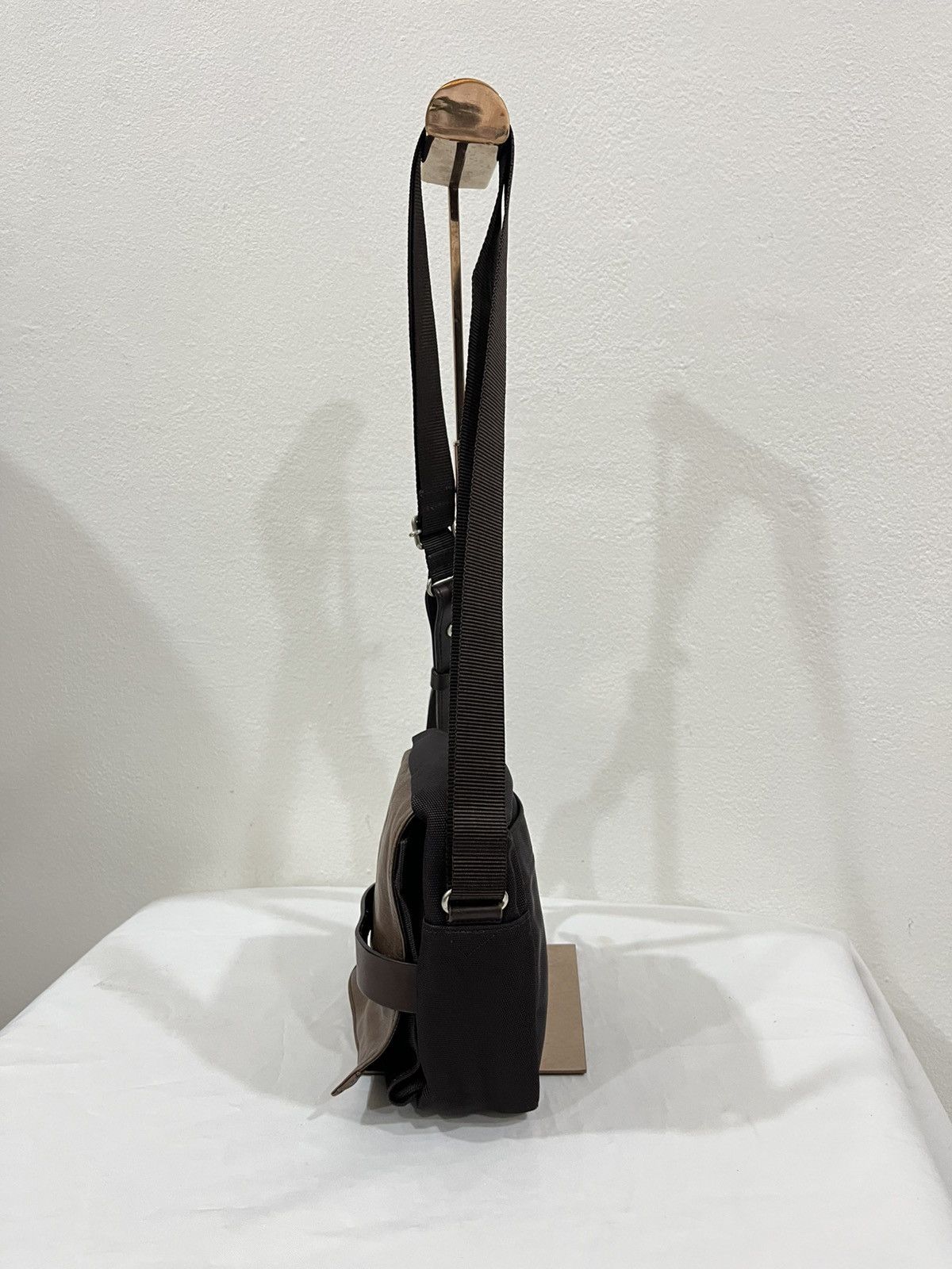 Yohji Yamamoto YSaccs Yohji Yamamoto Crosbody Leather Mini Sling Bag Size ONE SIZE - 3 Thumbnail