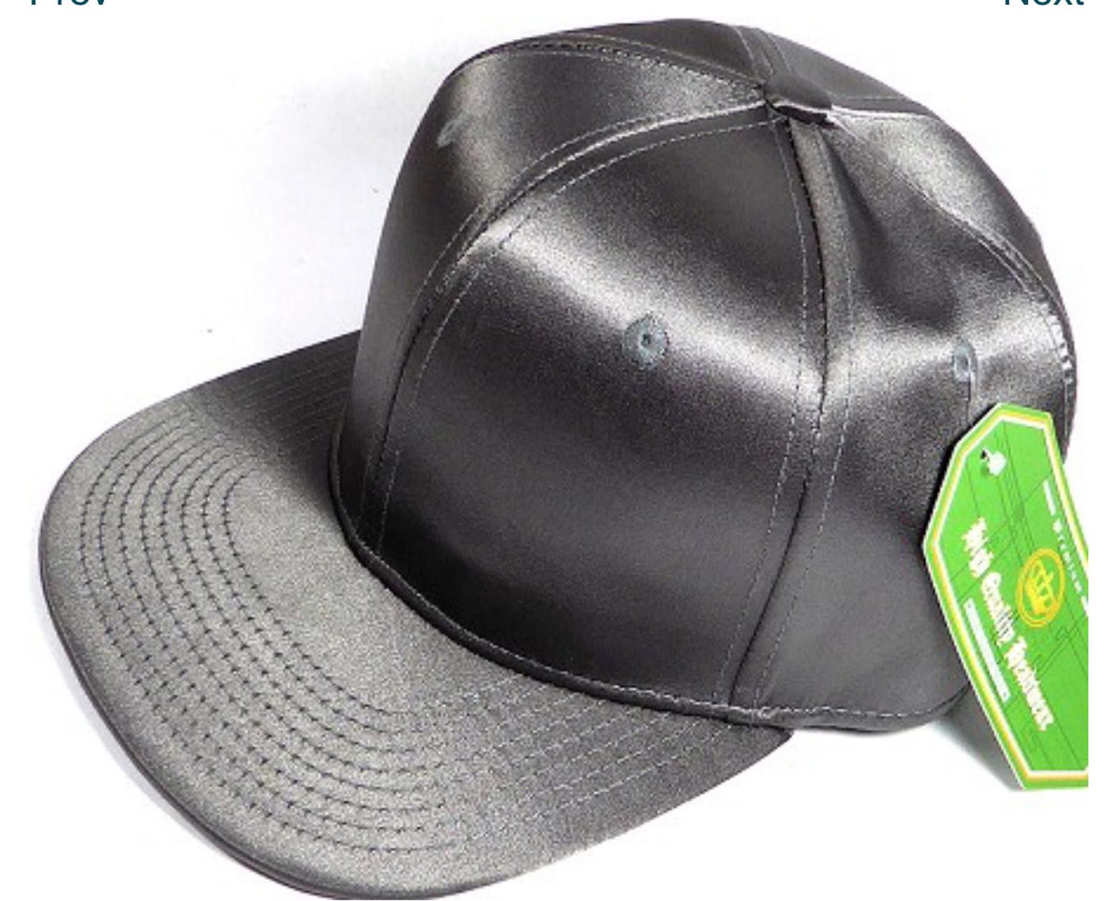 Other Faux Satin Silk Adult Flat Brim Snap Hat Size ONE SIZE - 1 Thumbnail