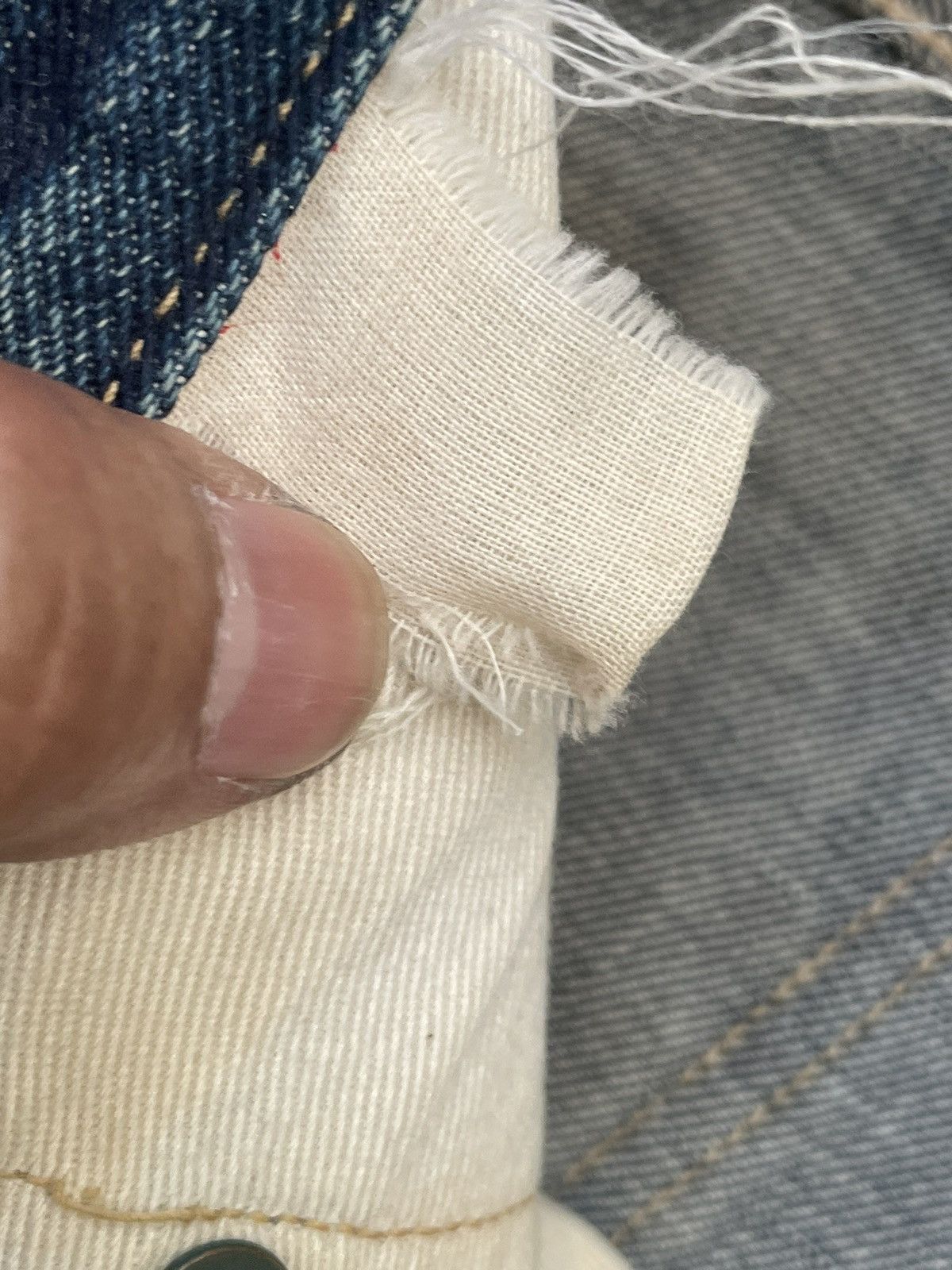 Lee × Vintage Vintage Lee Selvedge Denim Size US 32 / EU 48 - 23 Thumbnail