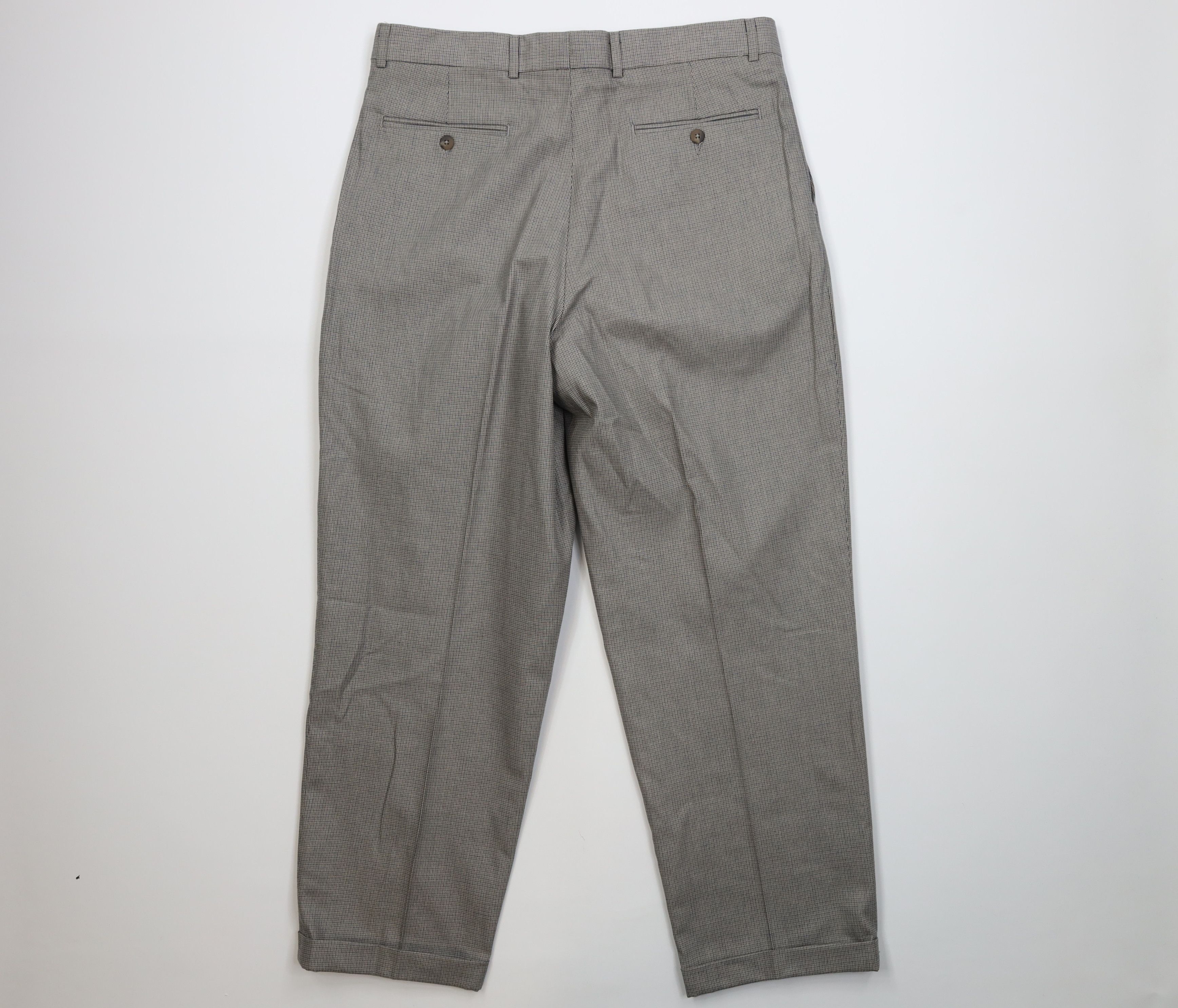 Eddie Bauer Vintage 90s Eddie Bauer Wide Leg Chino Pants Houndstooth USA Size US 36 / EU 52 - 10 Thumbnail