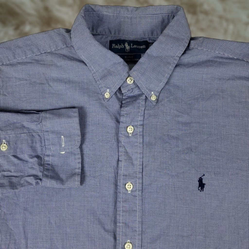 Ralph Lauren Ralph Lauren Shirt Mens XL Blue Custom Fit Button Up Long Sleeve Size US XL / EU 56 / 4 - 1 Thumbnail