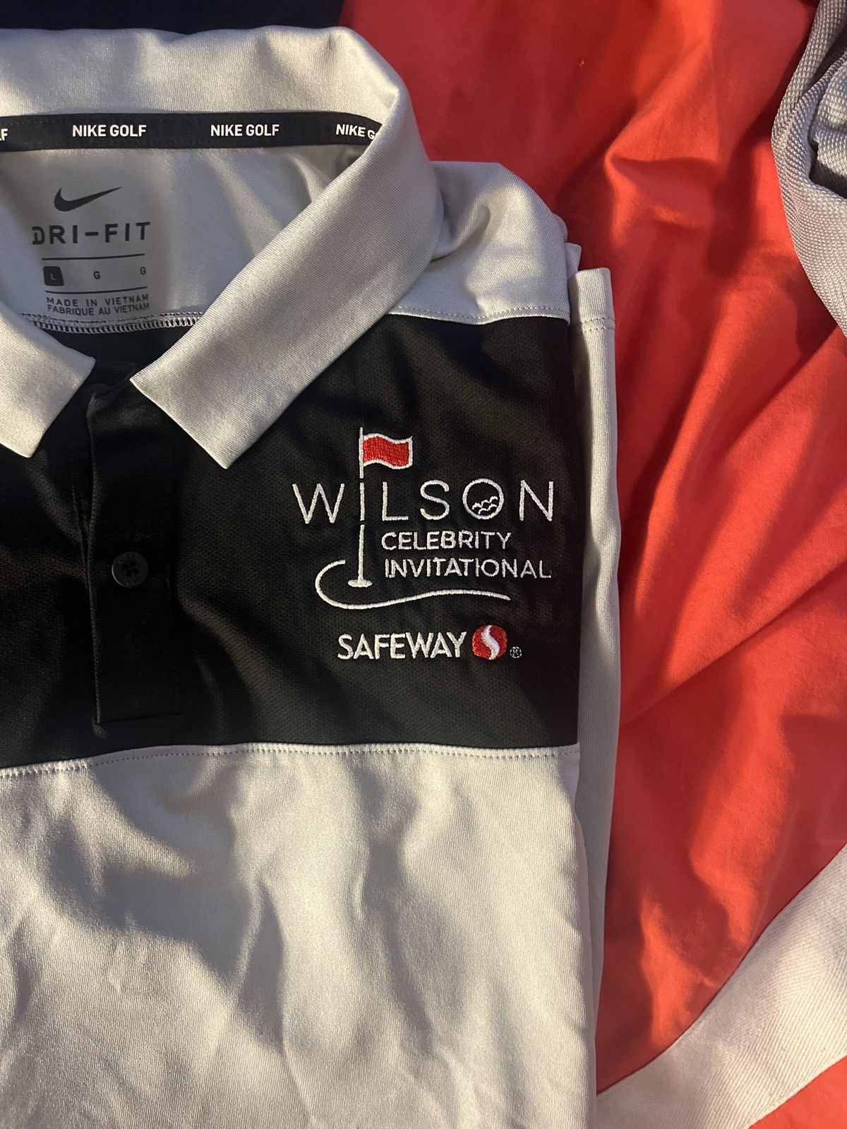Nike RARE Russell Wilson Celebrity Invitational Polo Size US L / EU 52-54 / 3 - 2 Thumbnail