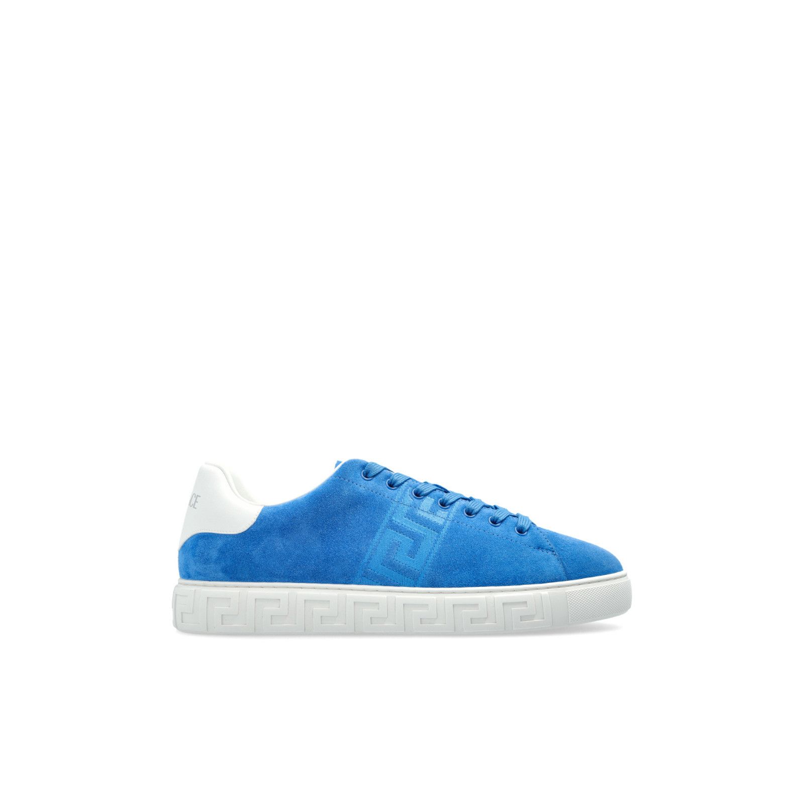VERSACE Blue Suede Sports Sneakers New And Authentic (Men's