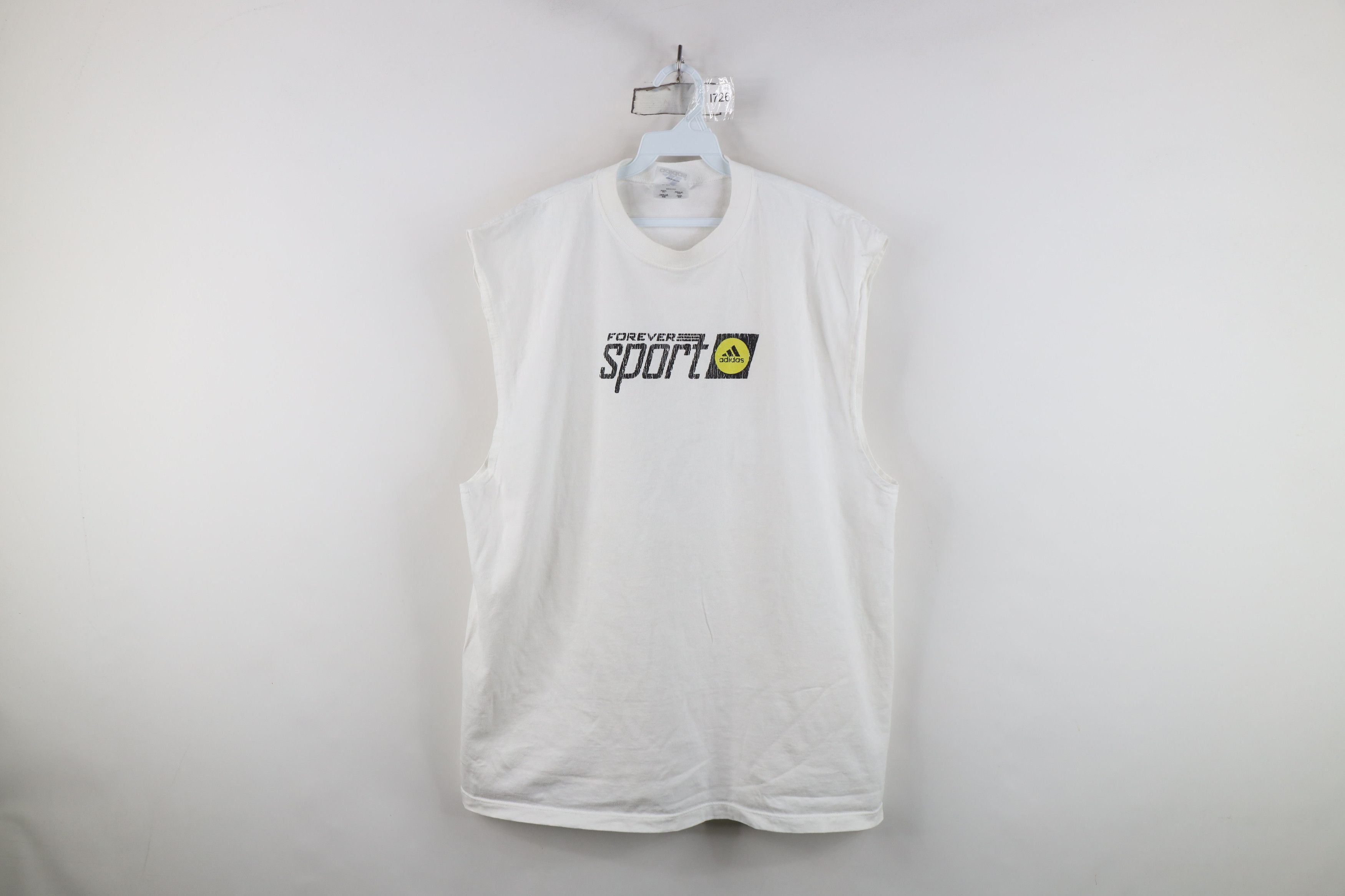 Adidas Vintage 90s Adidas Forever Sport Sleeveless Muscle T-Shirt Size US XL / EU 56 / 4 - 1 Thumbnail