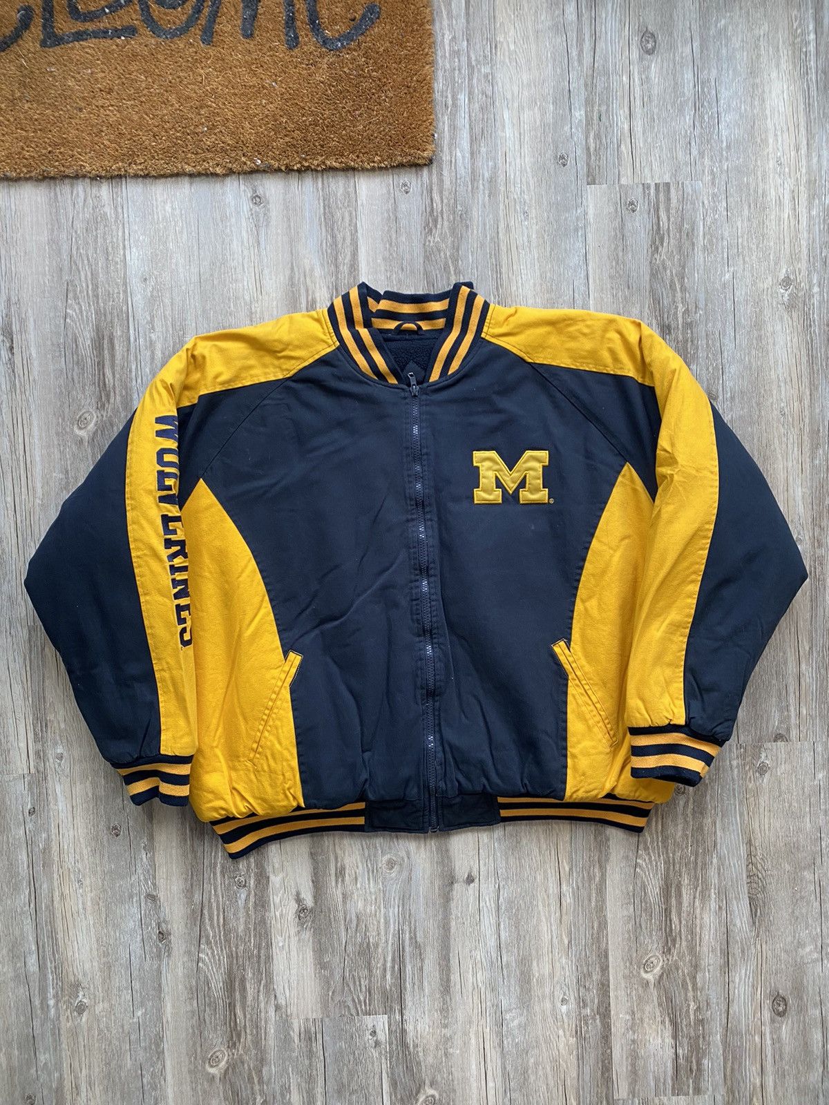 Bundle of factory 2 vintage Michigan jackets size large