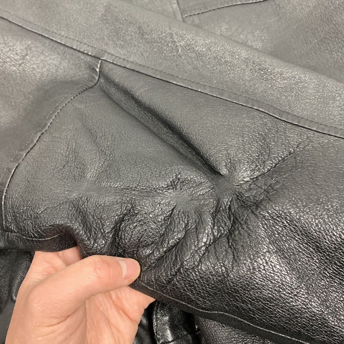 Genuine Leather Black Leather Flight Jacket Authentic Type A-2E Tech Size L Size US L / EU 52-54 / 3 - 14 Thumbnail