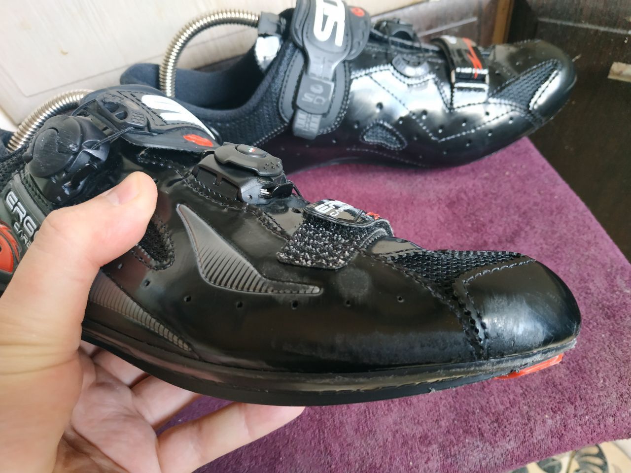 Sidi Sidi Ergo 5 Carbon Road Cycling Shoes Black - EU 44 / US 10 Size US 11 / EU 44 - 9 Thumbnail