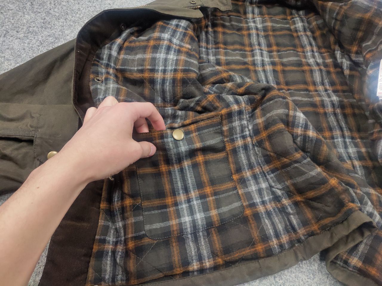 Vintage Vintage England The British Millerain Wax Jacket Barbour Size US S / EU 44-46 / 1 - 19 Thumbnail