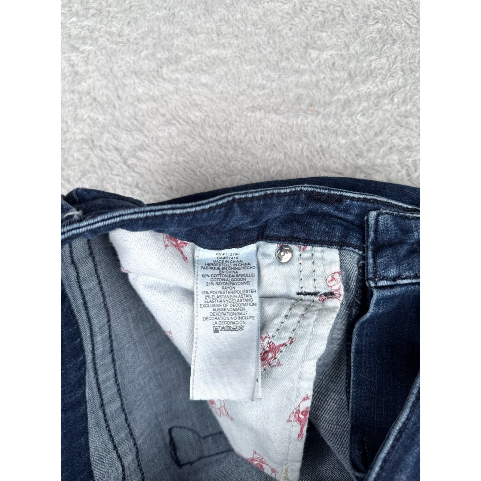 True Religion True Religion Jeans Women 32 Blue Denim Skinny Mid Rise Cotton Blend Bling 31x28 Size 24" / US 00 / IT 34 - 7 Thumbnail