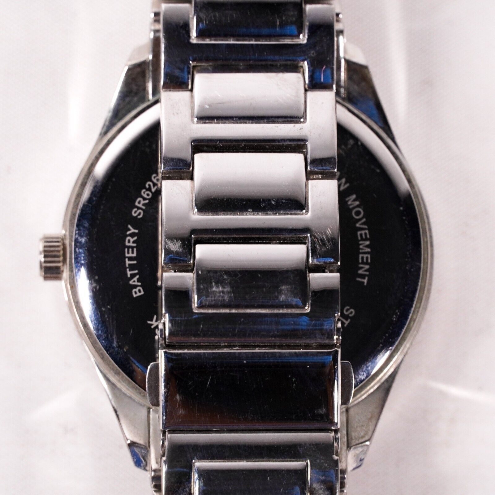 Other 4" Unlisted Stainless Steel SilverWrist Watch Japan Jewelry Size ONE SIZE - 6 Thumbnail