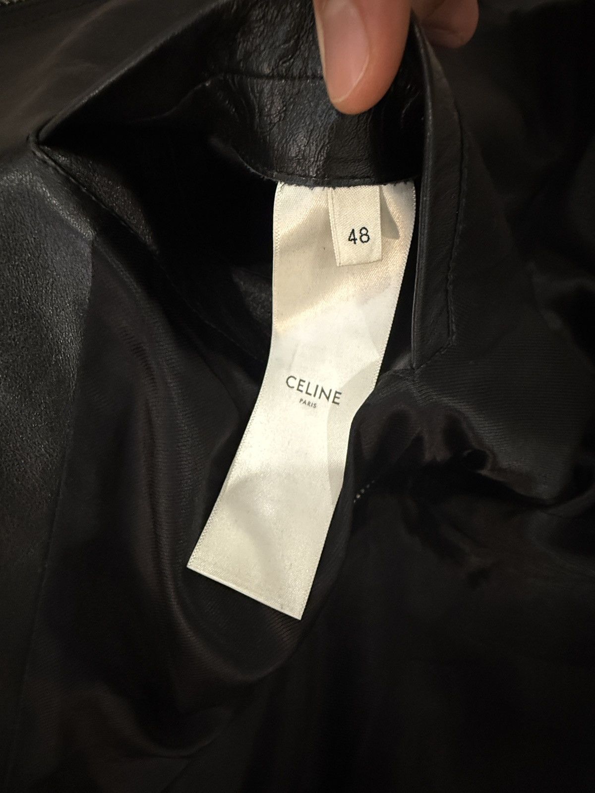 Celine Celine SS19 Hedi Slimane Chainmail Shoulder Calfskin Jacket Size US M / EU 48-50 / 2 - 3 Thumbnail