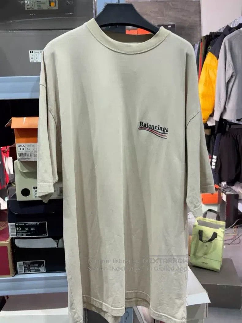 Balenciaga Balenciaga Off-White Short Sleeve T-Shirt Size US M / EU 48-50 / 2 - 1 Thumbnail