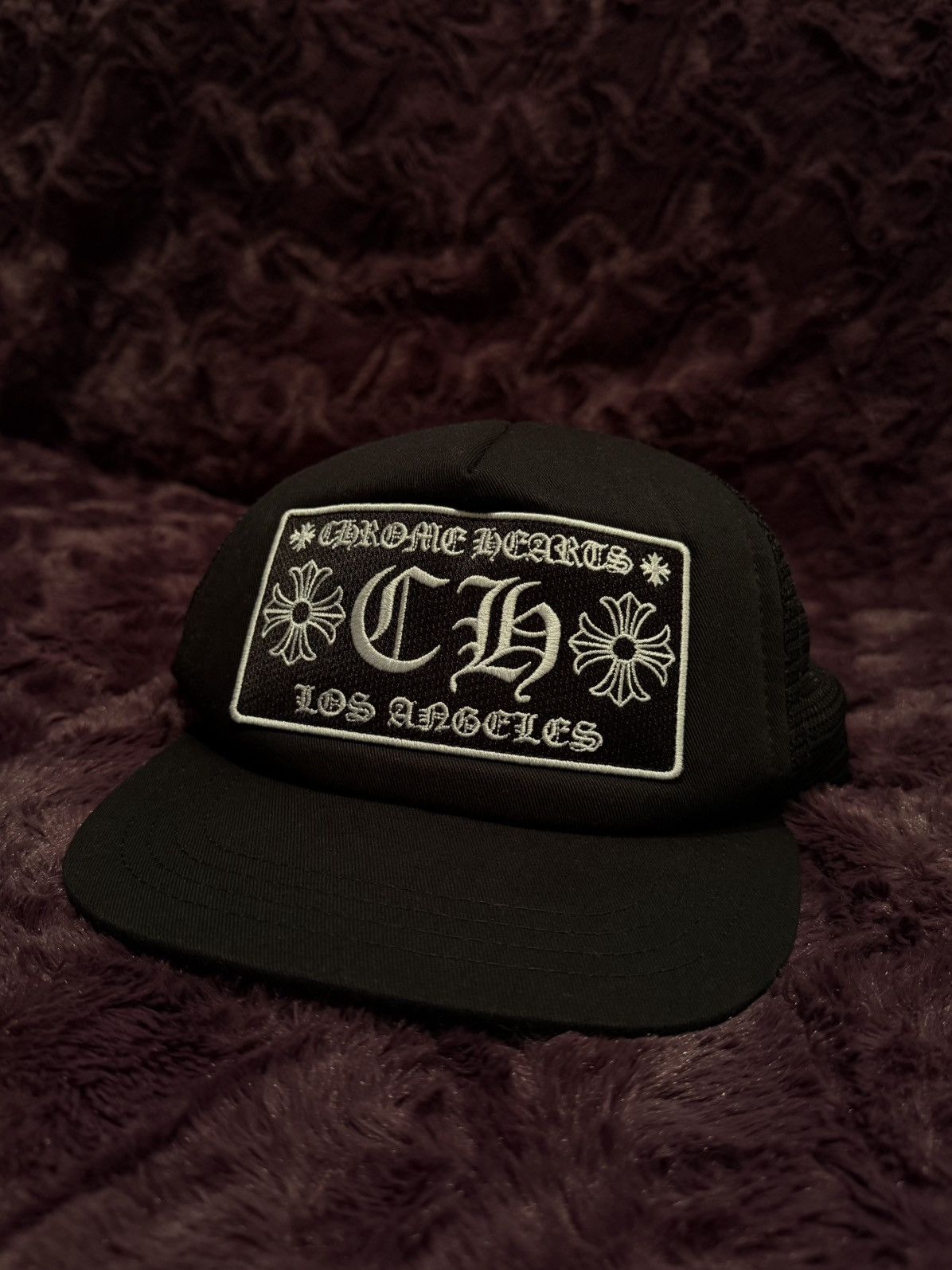 Chrome Hearts Chrome Hearts black trucker hat Los Angeles LA Size ONE SIZE - 1 Thumbnail