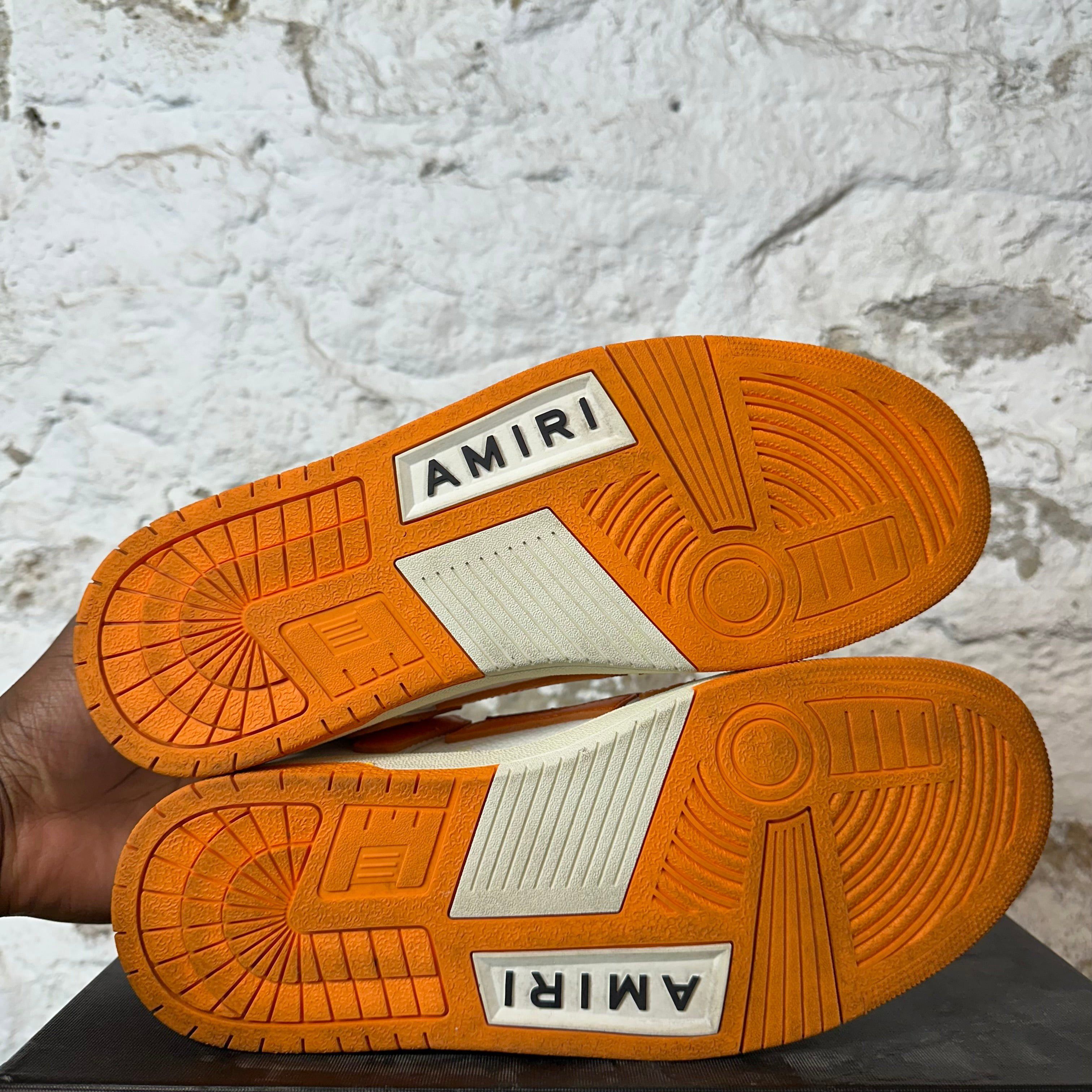 Amiri Amiri Orange Skeleton White Cream Sneaker Sz 10 (43) Size US 10 / EU 43 - 6 Thumbnail