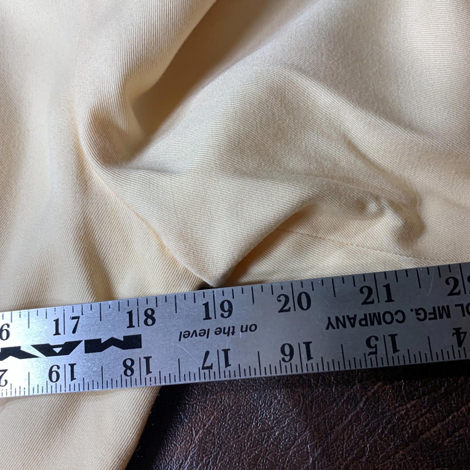 Designer VINTAGE Womens Liz Claiborne Yellow 7B Long Coat Sz. 12 (318 Size XL / US 12-14 / IT 48-50 - 6 Thumbnail