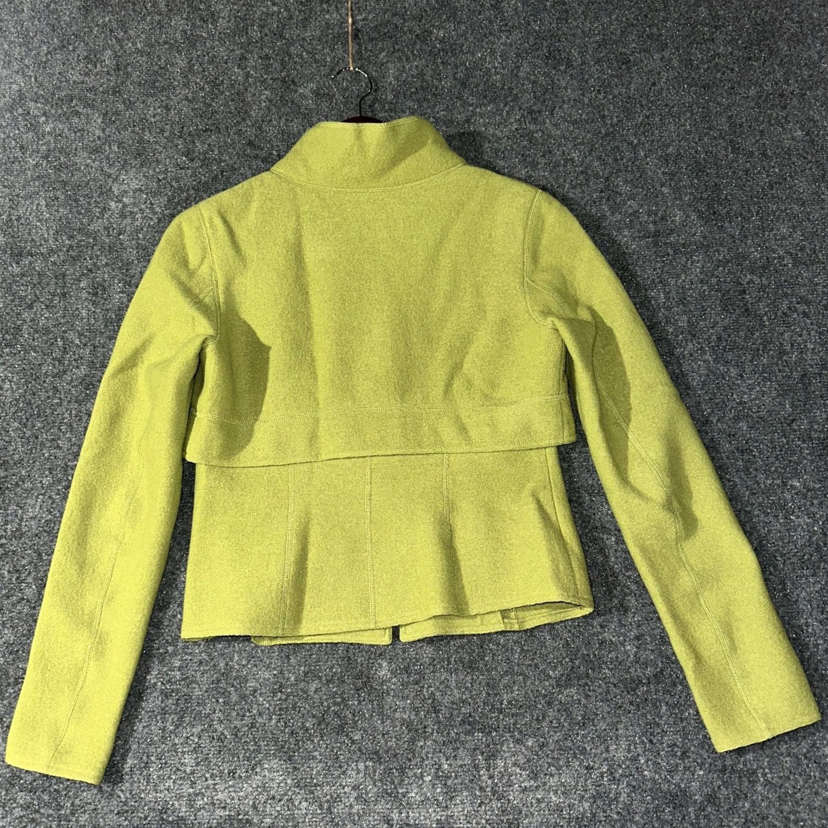 Vintage VINTAGE: No - Per Se Jacket Womens 2 Green Wool Pockets Full Zip Mock Neck Collar Shirt Jacket Womens 2 Green Wool Pockets Full Zip Mock Neck Collar Size XS / US 0-2 / IT 36-38 - 6 Thumbnail