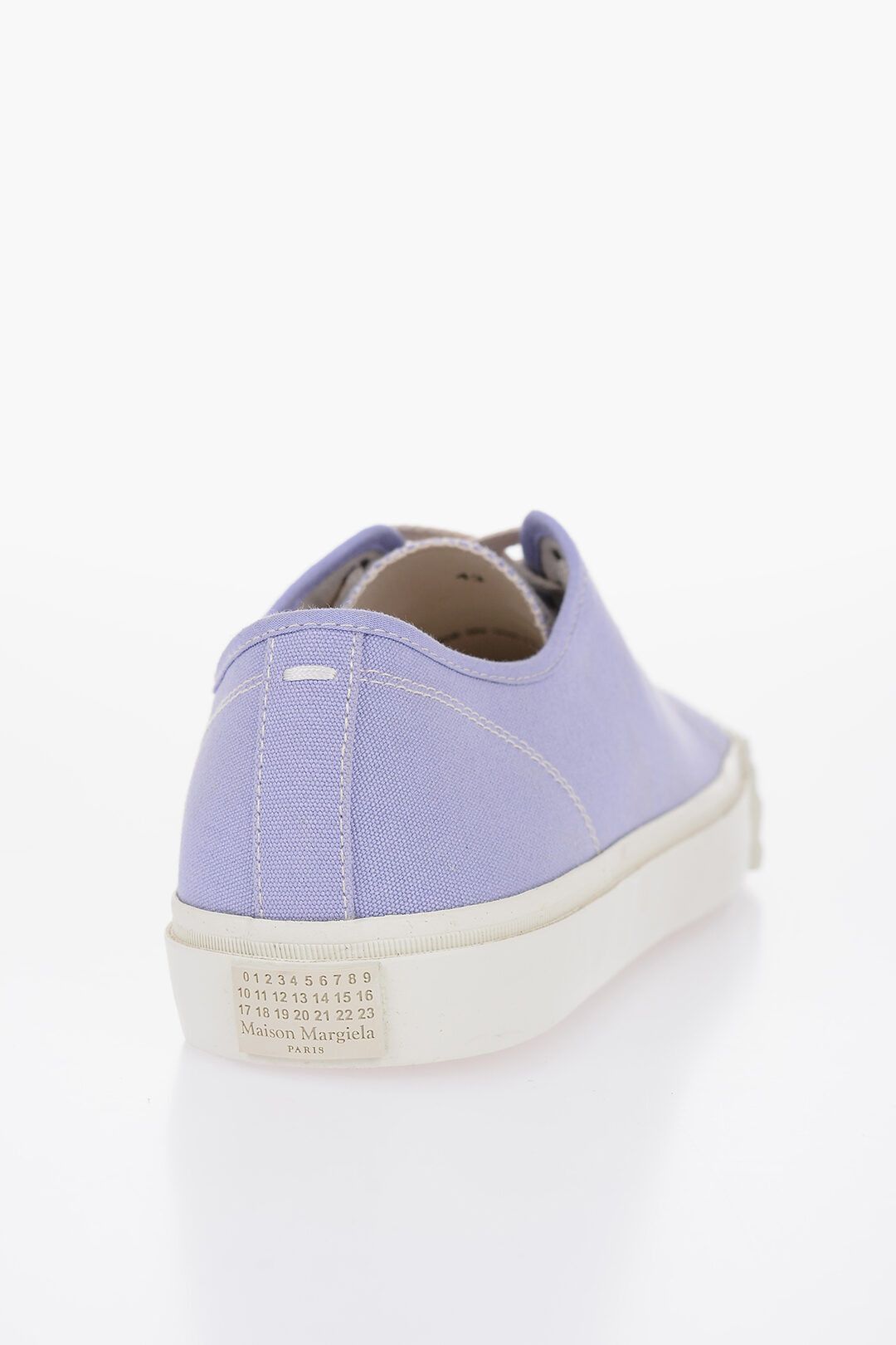Maison Margiela og1mm0625 Canvas Tabi Low-Top Sneakers in Light Purple Size US 9 / EU 42 - 3 Thumbnail