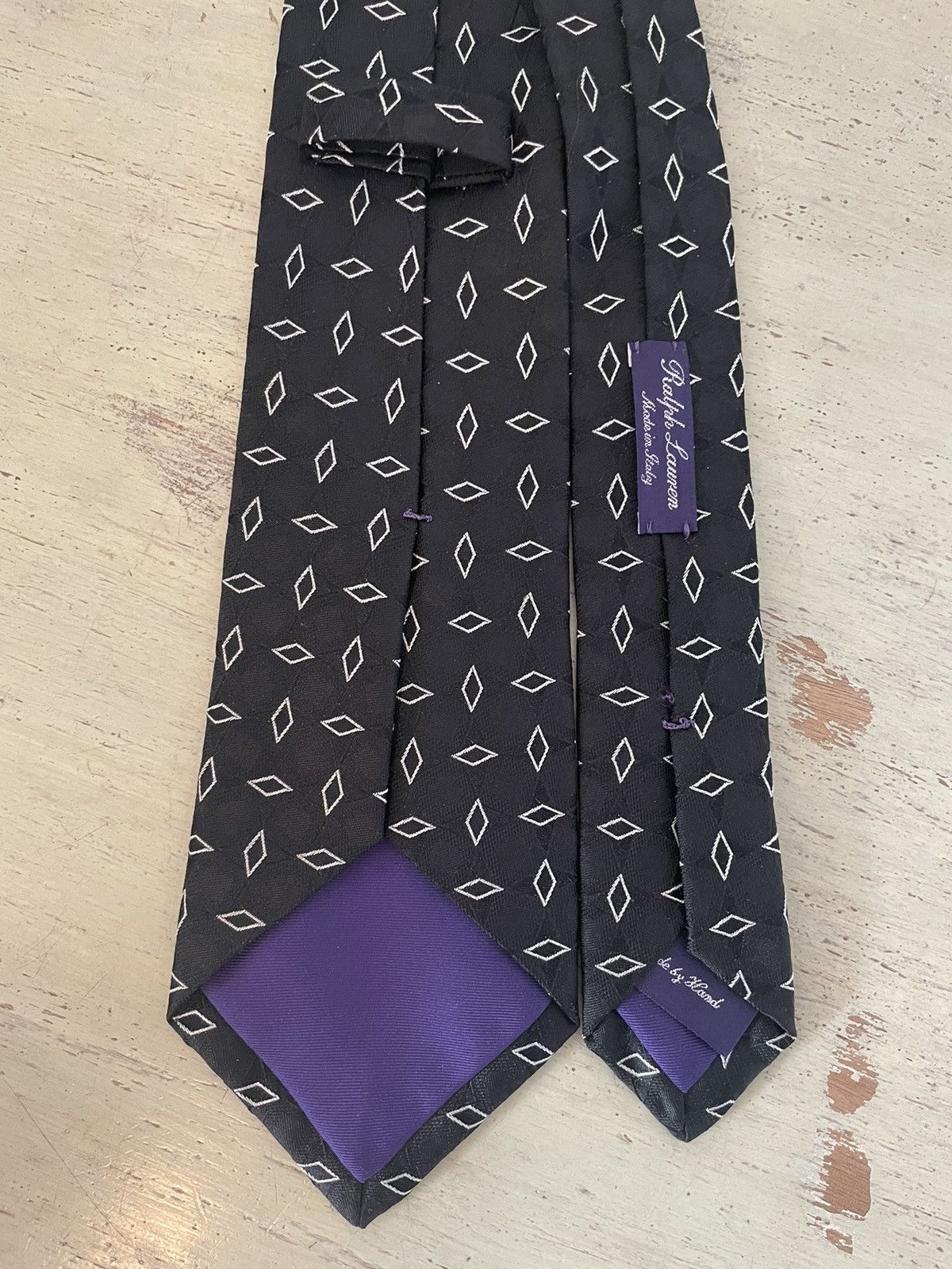 Ralph Lauren Purple Label Jacquard Silk Tie Size ONE SIZE - 2 Thumbnail