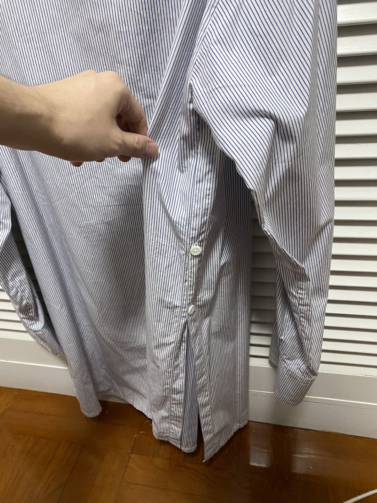 Hed Mayner Striped oversized shirt Size US S / EU 44-46 / 1 - 3 Thumbnail