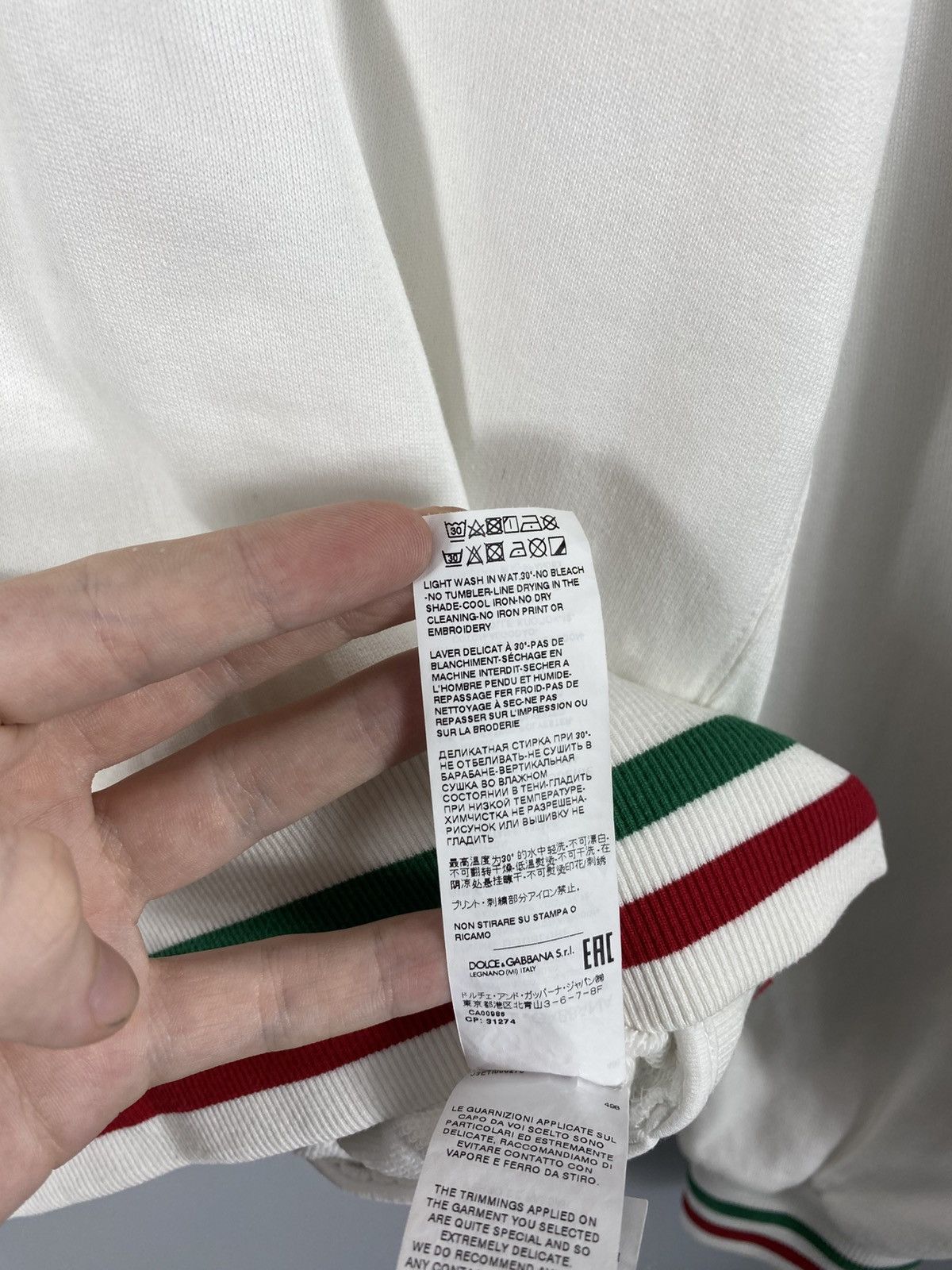 Dolce & Gabbana VERY RARE Dolce&Gabbana D&G Italia 10 Hoodie Big Logo Y2K Size US M / EU 48-50 / 2 - 9 Thumbnail