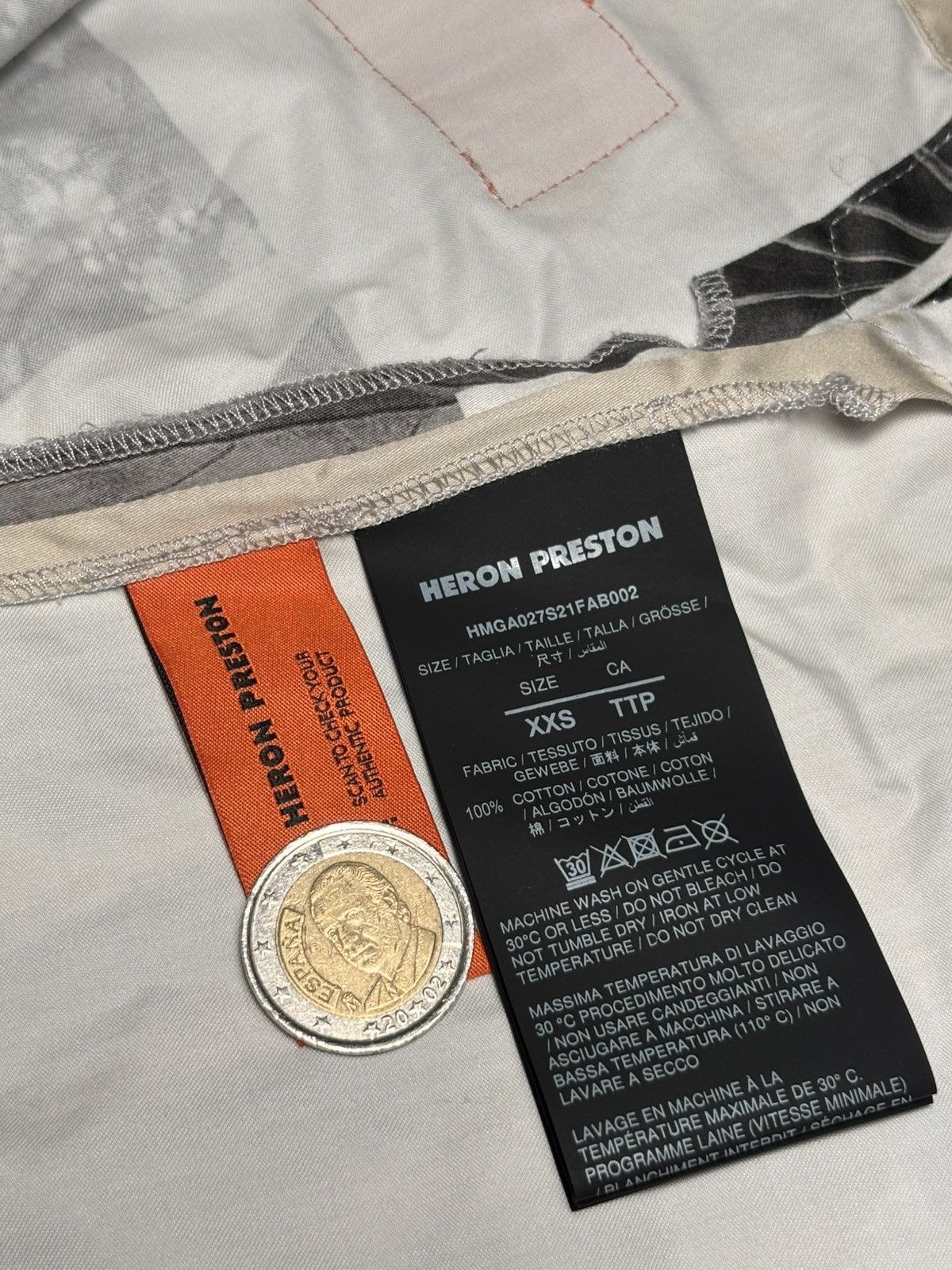 Heron Preston Heron Preston Gray Button Up Shirt Size US L / EU 52-54 / 3 - 4 Thumbnail