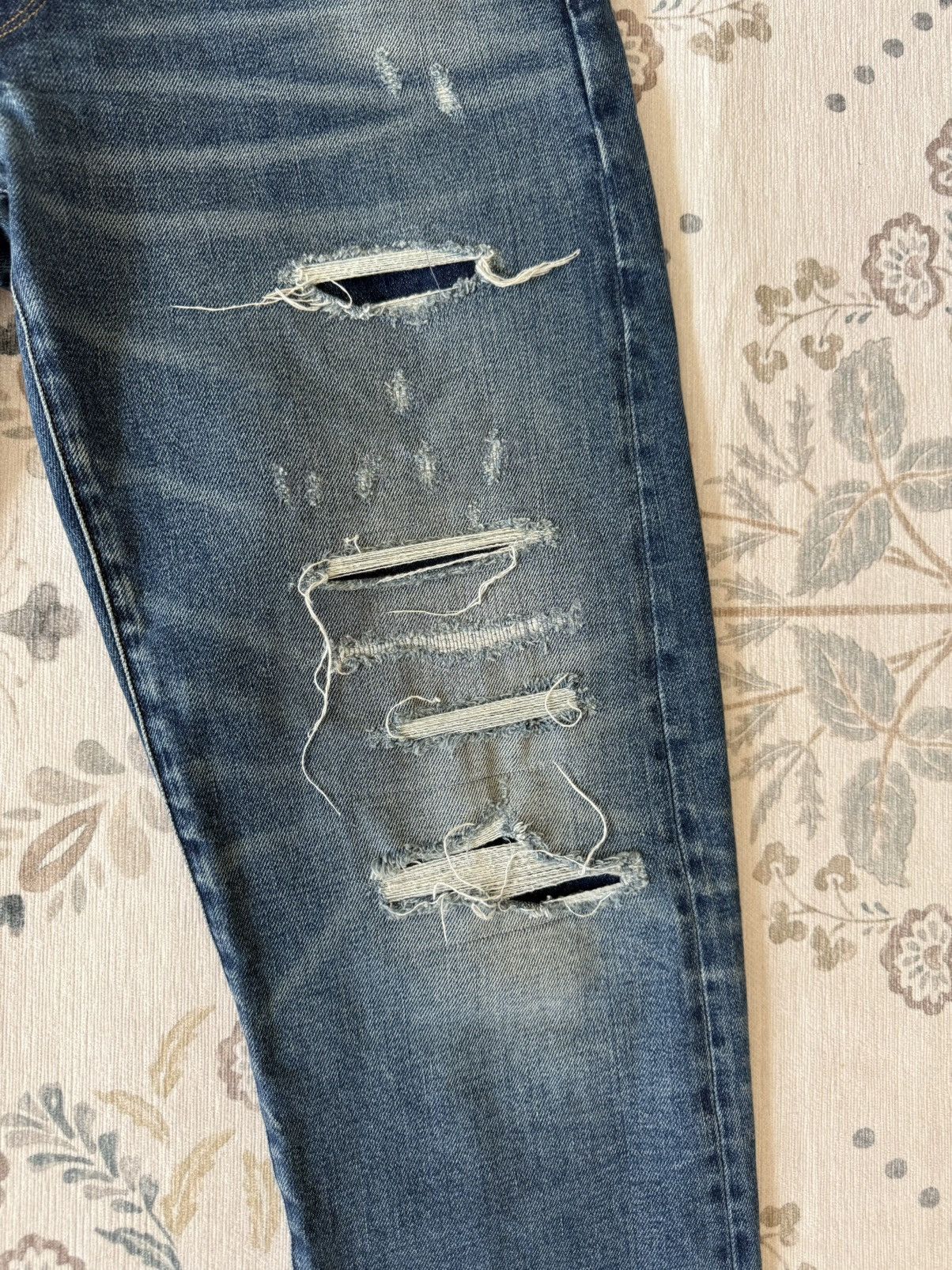 G-Star G-Star Raw Restored Denim Designer Jeans Distressed Details Size US 31 - 5 Thumbnail