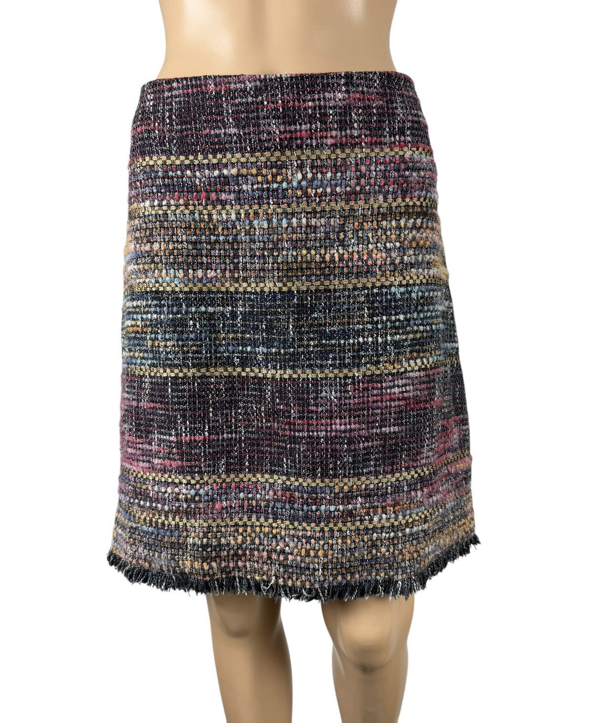 Etro Etro Milano Wool-Cotton Skirt Knit Woven Multicolor size 44 Size 30" / US 8 / IT 44 - 2 Thumbnail