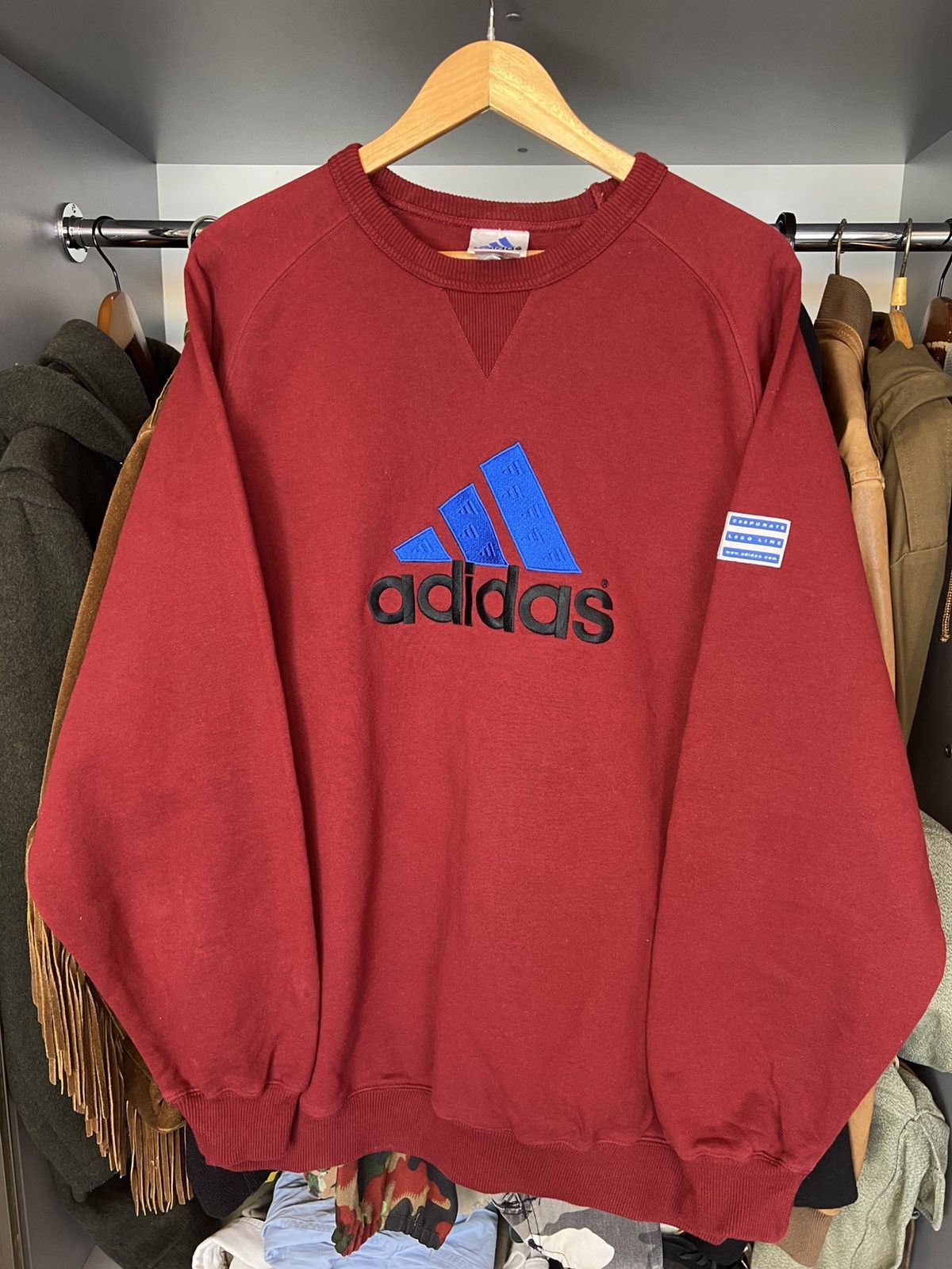 Adidas Vintage Adidas Big Logo Y2K Sweatshirt Size US L / EU 52-54 / 3 - 3 Thumbnail
