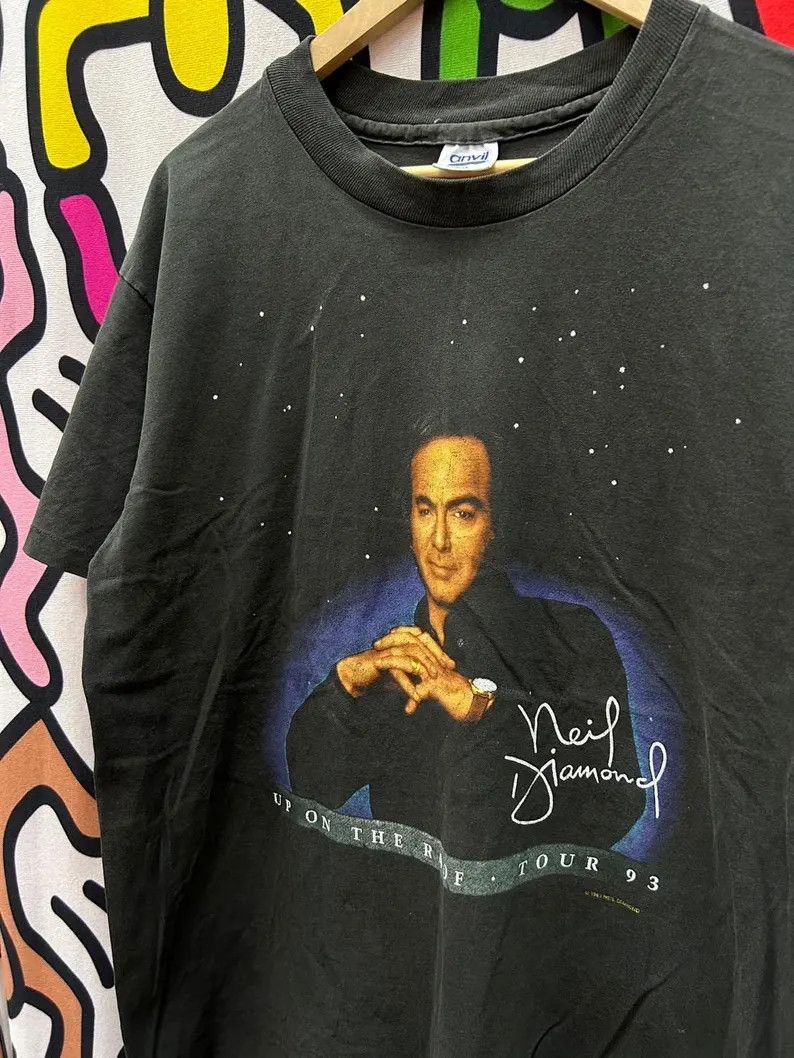 Vintage Vintage 1993 Neil Diamond tshirt size L Size US L / EU 52-54 / 3 - 1 Thumbnail