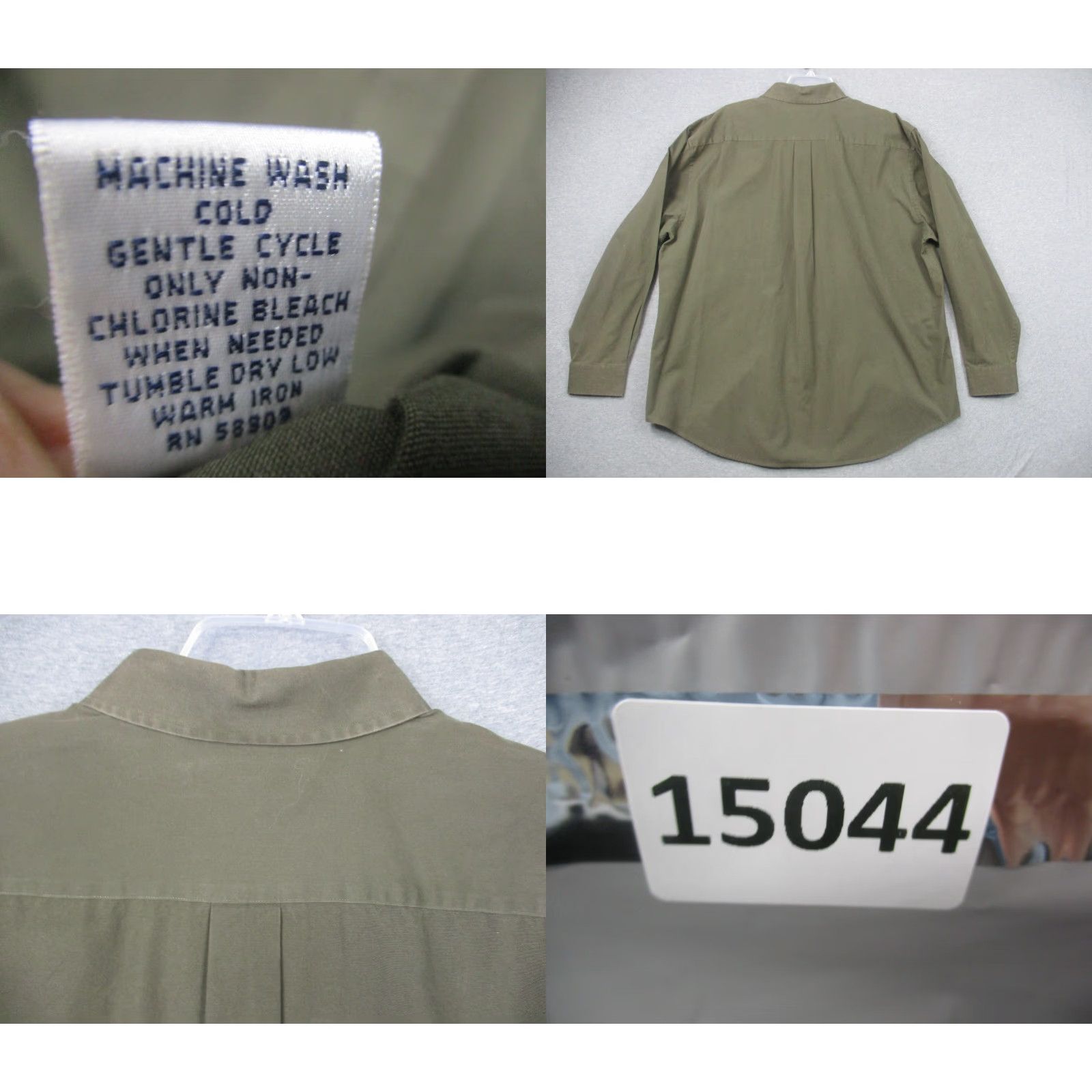 Denime VINTAGE Turnbury Shirt Mens XL Green Denim Heavyweight Hong Kong Shirt Mens XL Green Denim Heavyweight Hong Kong Size US XL / EU 56 / 4 - 8 Thumbnail