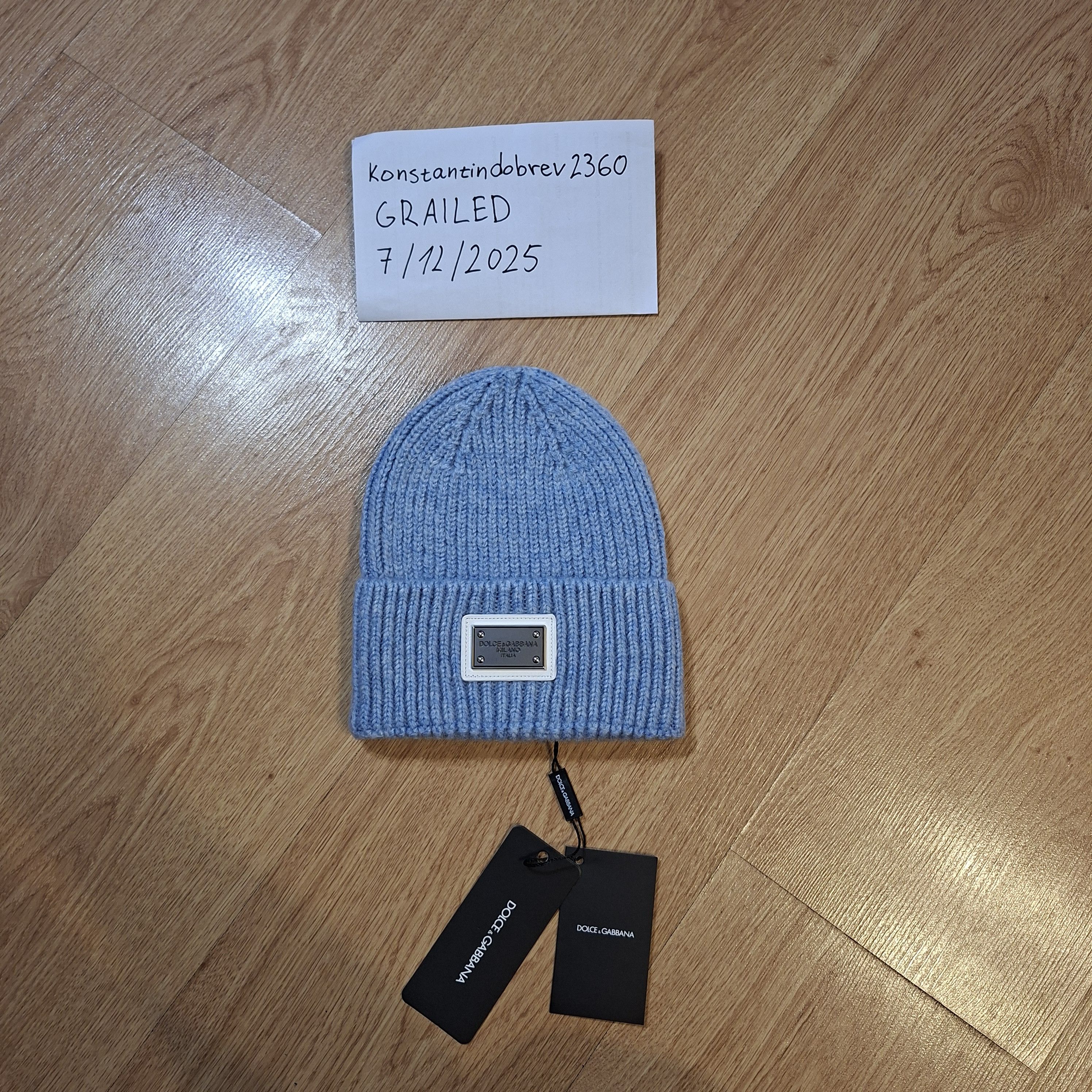 Dolce & Gabbana Dolce Gabbana light blue hat Size ONE SIZE - 1 Thumbnail