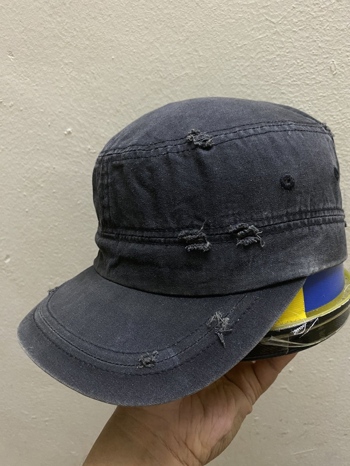 Hysteric Glamour × Le Grande Bleu (L.G.B.) Vintage grunge rock hat distressed Y2K punk Size ONE SIZE - 2 Thumbnail