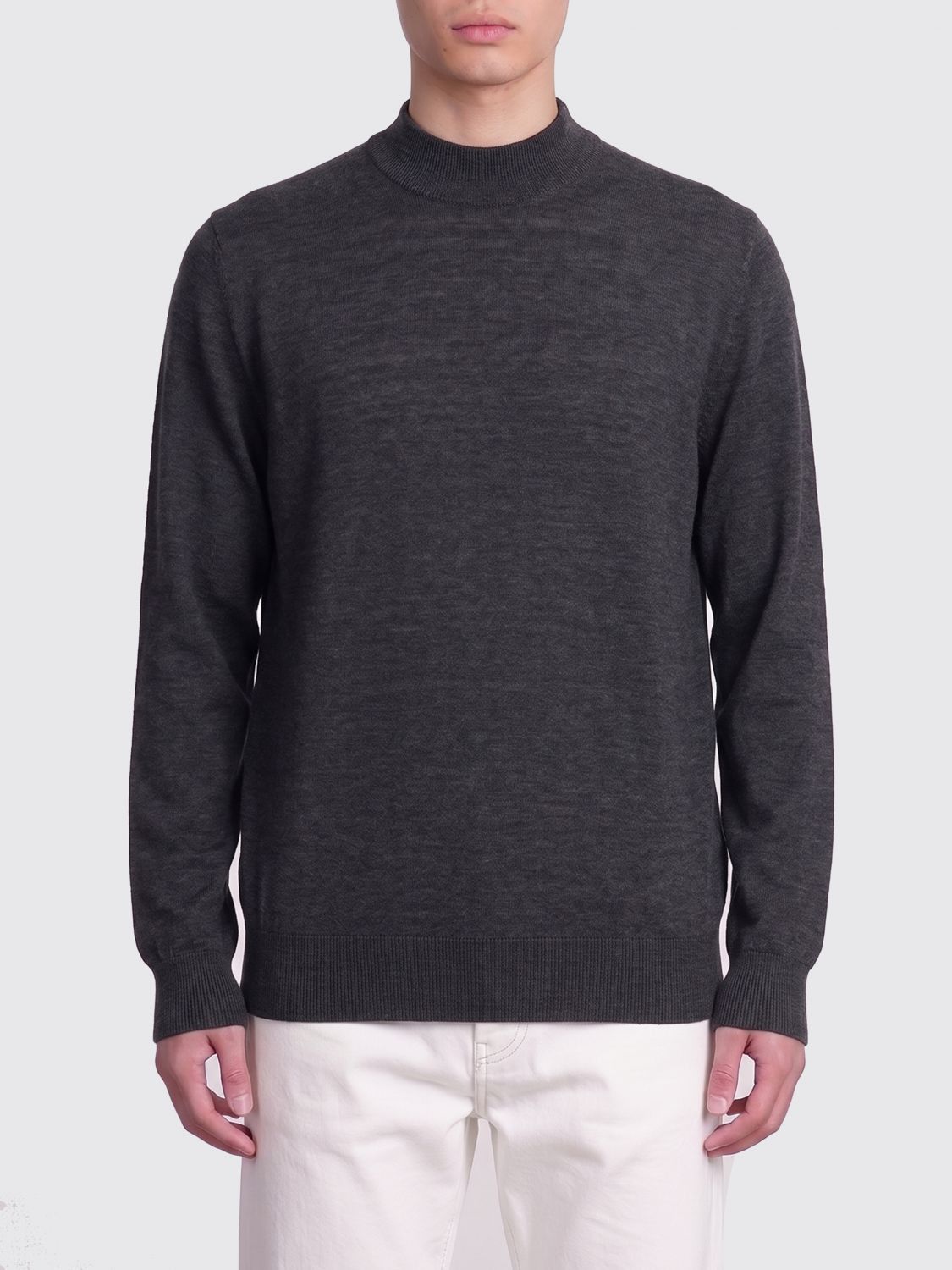 Brunello Cucinelli Brunello Cucinelli Sweater Men Charcoal Size US L / EU 52-54 / 3 - 1 Thumbnail