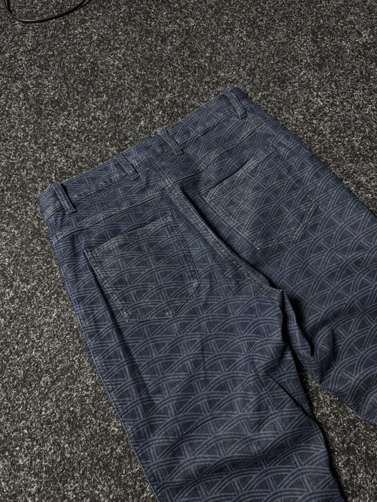 Escada Luxury Escada Geometric Pattern Denim Trousers Women’s 36 Size 30" / US 8 / IT 44 - 15 Thumbnail