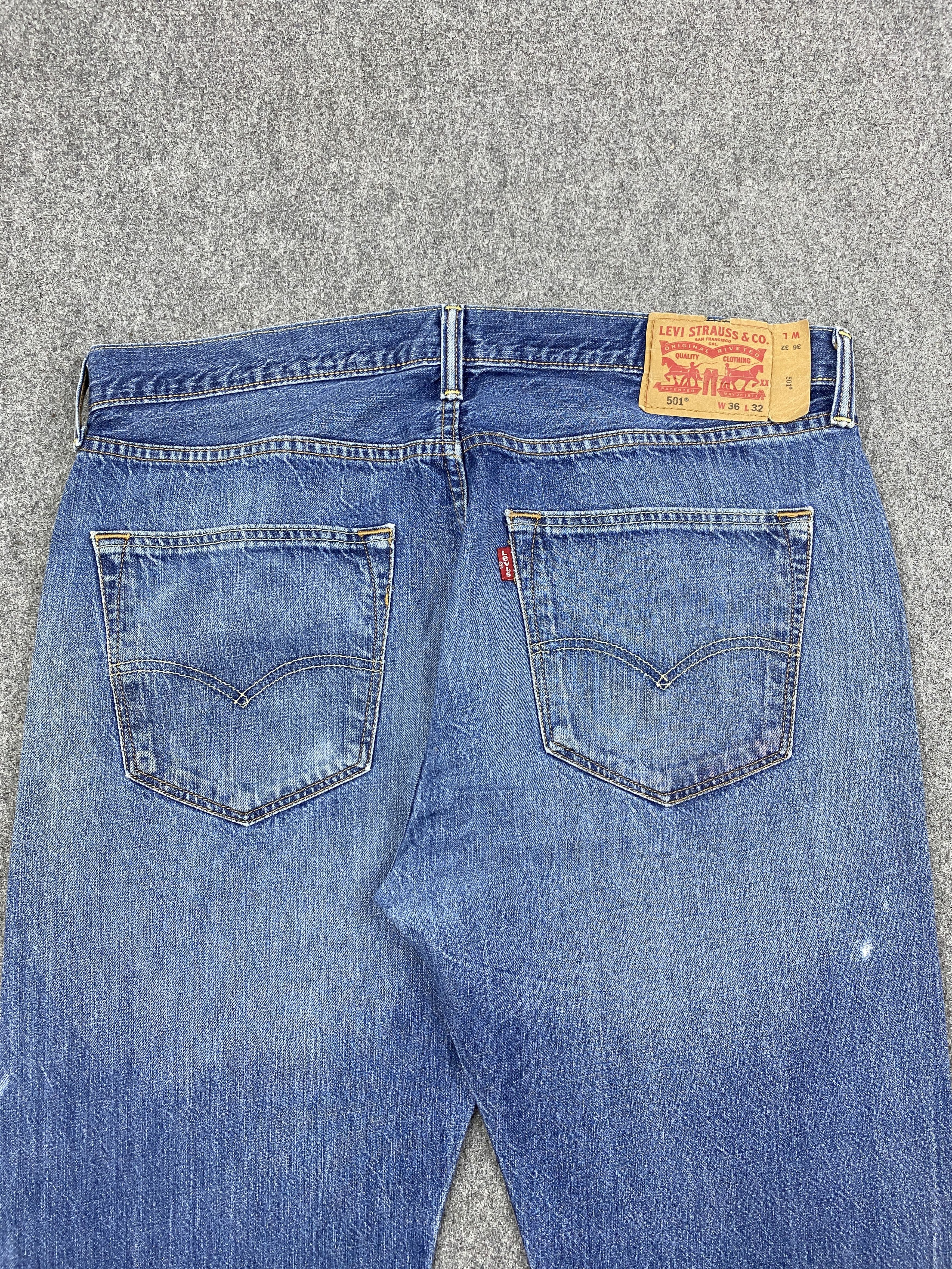 Levi's × Vintage Faded Blue Vintage Levis 501 Jeans Size US 36 / EU 52 - 4 Thumbnail