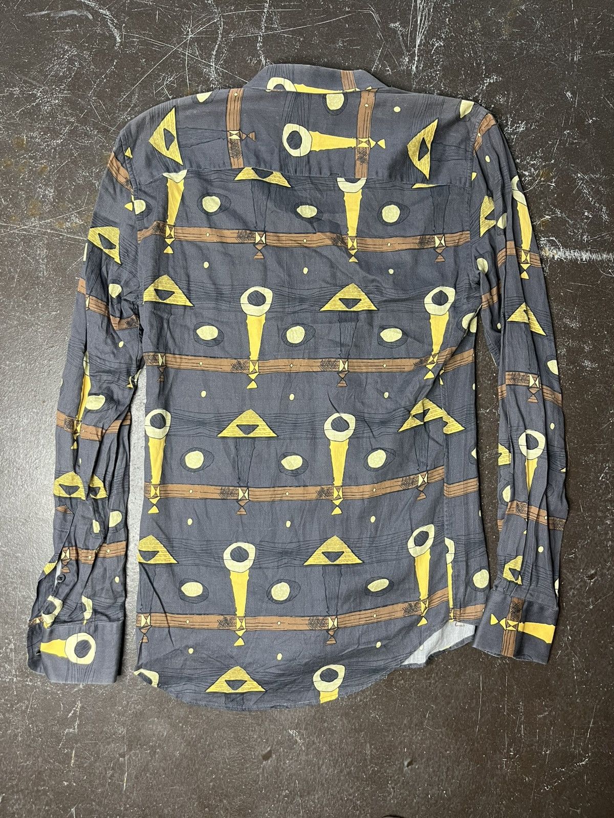 Z Zegna Zegna long sleeve button up with retro pattern Size US M / EU 48-50 / 2 - 2 Thumbnail