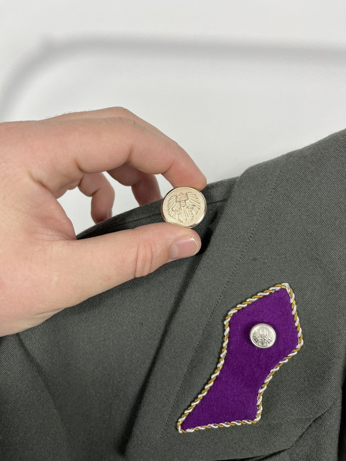 Other Vintage West Germany Bundeswehr Heavy Officer Military Coat Size US XXL / EU 58 / 5 - 4 Thumbnail