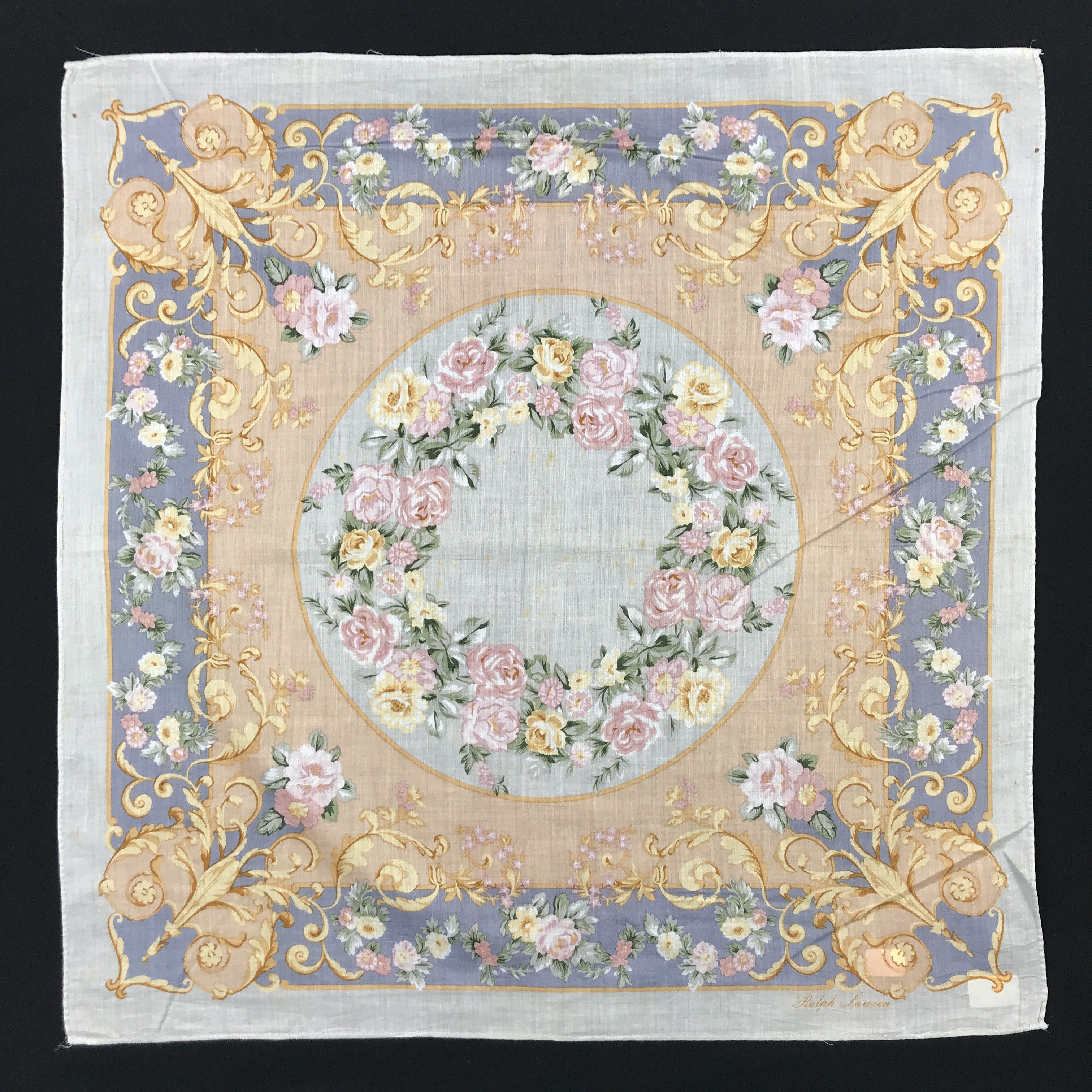 Designer × Ralph Lauren × Vintage Vintage Ralph Lauren Bandana Neckerchief Handkerchief Size ONE SIZE - 1 Thumbnail
