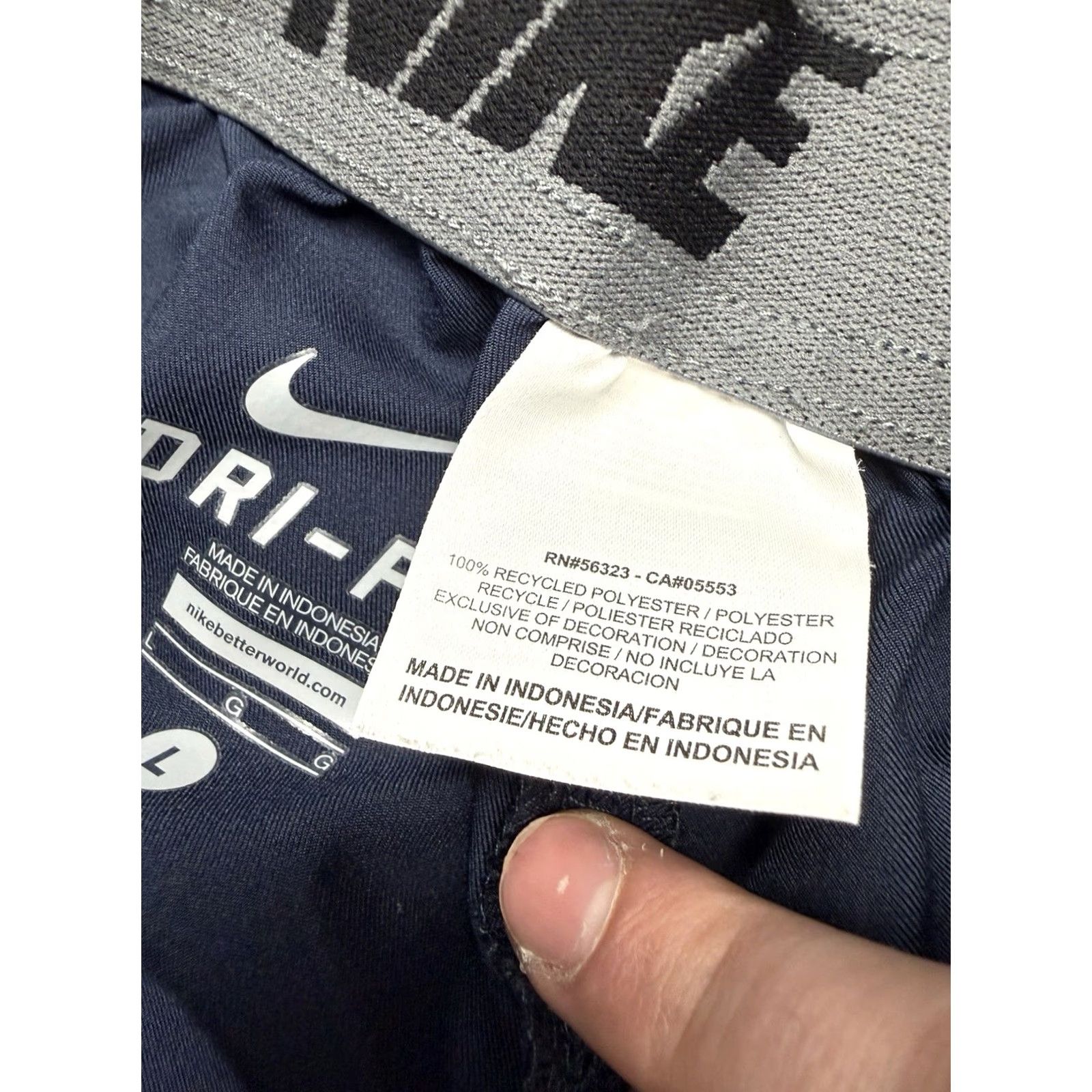 Nike Nike Pants Mens Large Navy Blue Team Woven Training Track Athletic Running Size US 33 - 6 Thumbnail