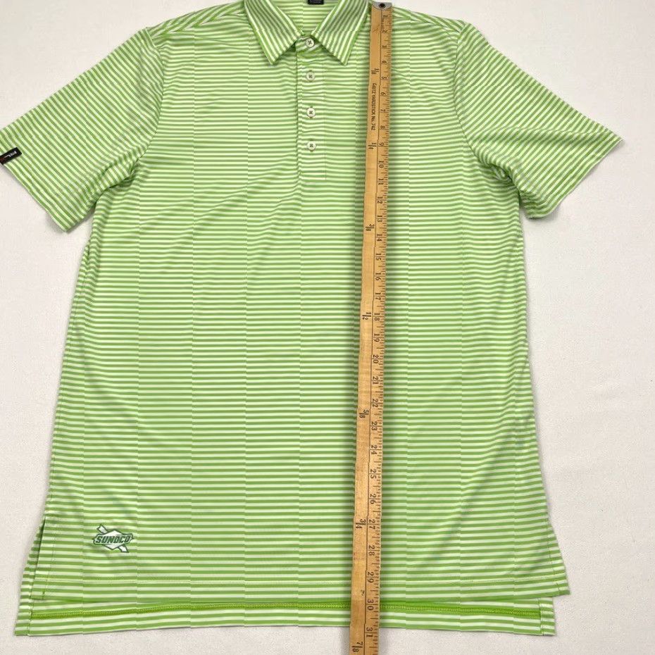 RLX Ralph Lauren RLX Ralph Lauren Polo Shirt Mens M Sunoco Gas Station Employee Green Stripe Golf Shirt Size US M / EU 48-50 / 2 - 5 Thumbnail