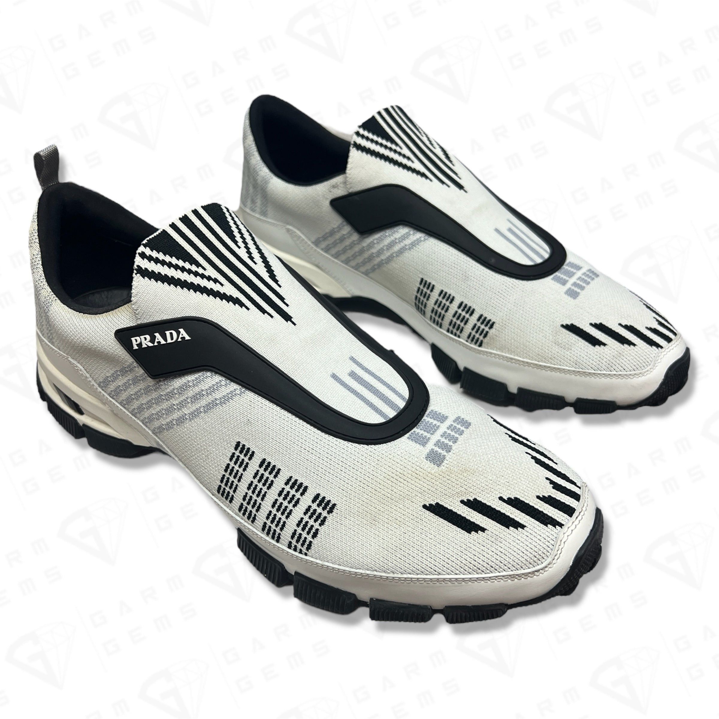 Prada Prada Knit Low Top Trainers Size US 12 / EU 45 - 2 Thumbnail