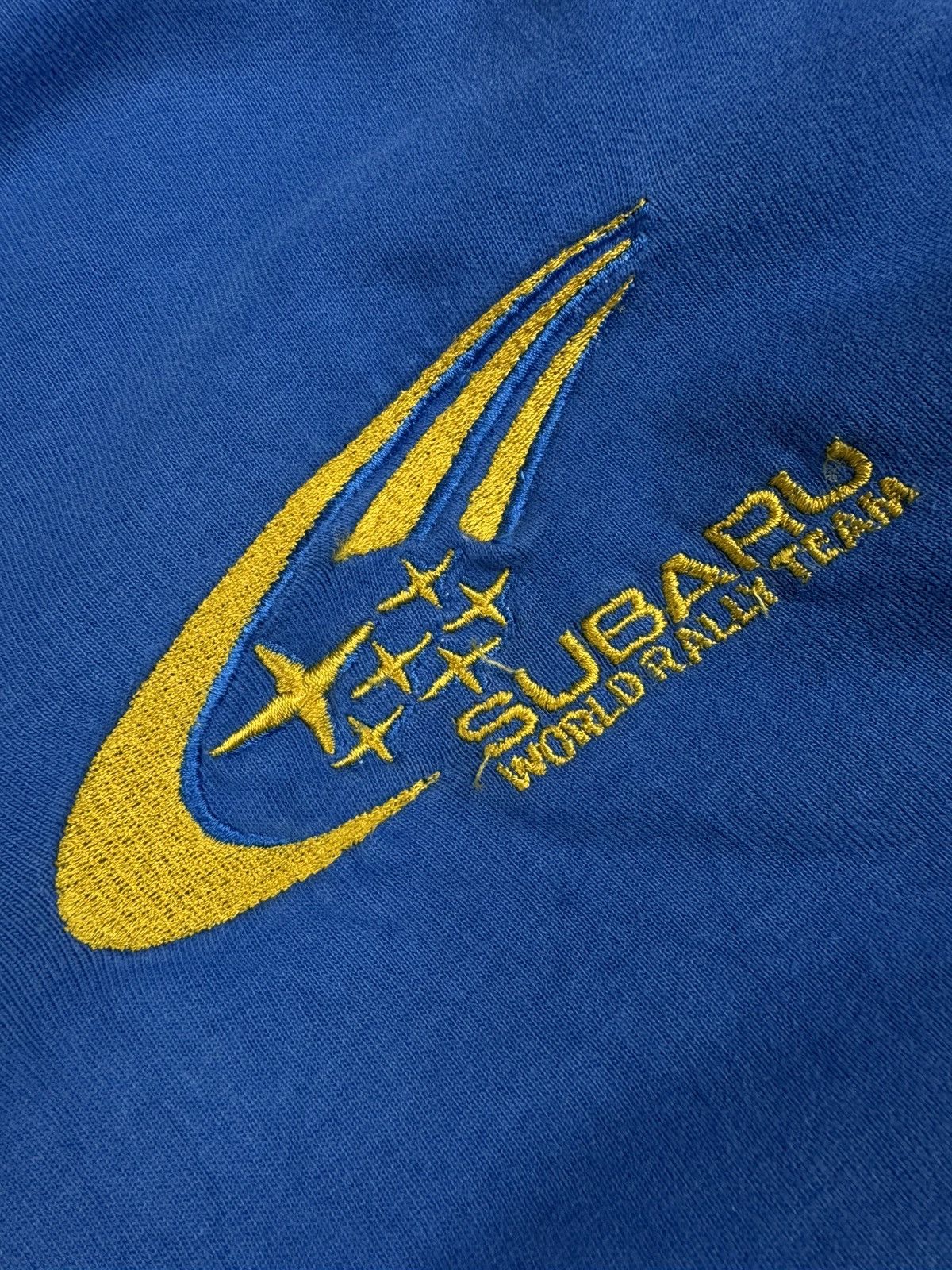 Vintage Vintage 90s Subaru STI world rally team prodrive racing tee Size US XL / EU 56 / 4 - 6 Thumbnail