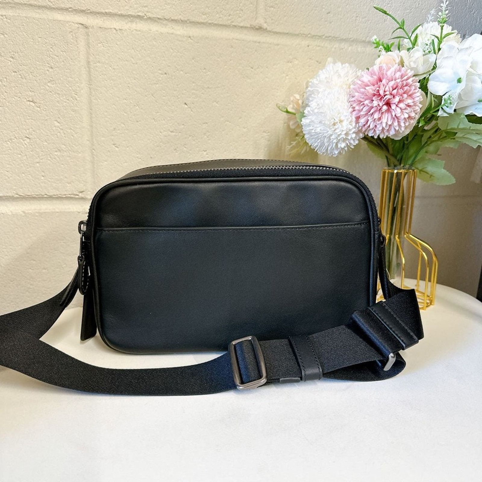 Coach COACH C4148 Men's Graham Crossbody In Leather Black Size ONE SIZE - 3 Thumbnail