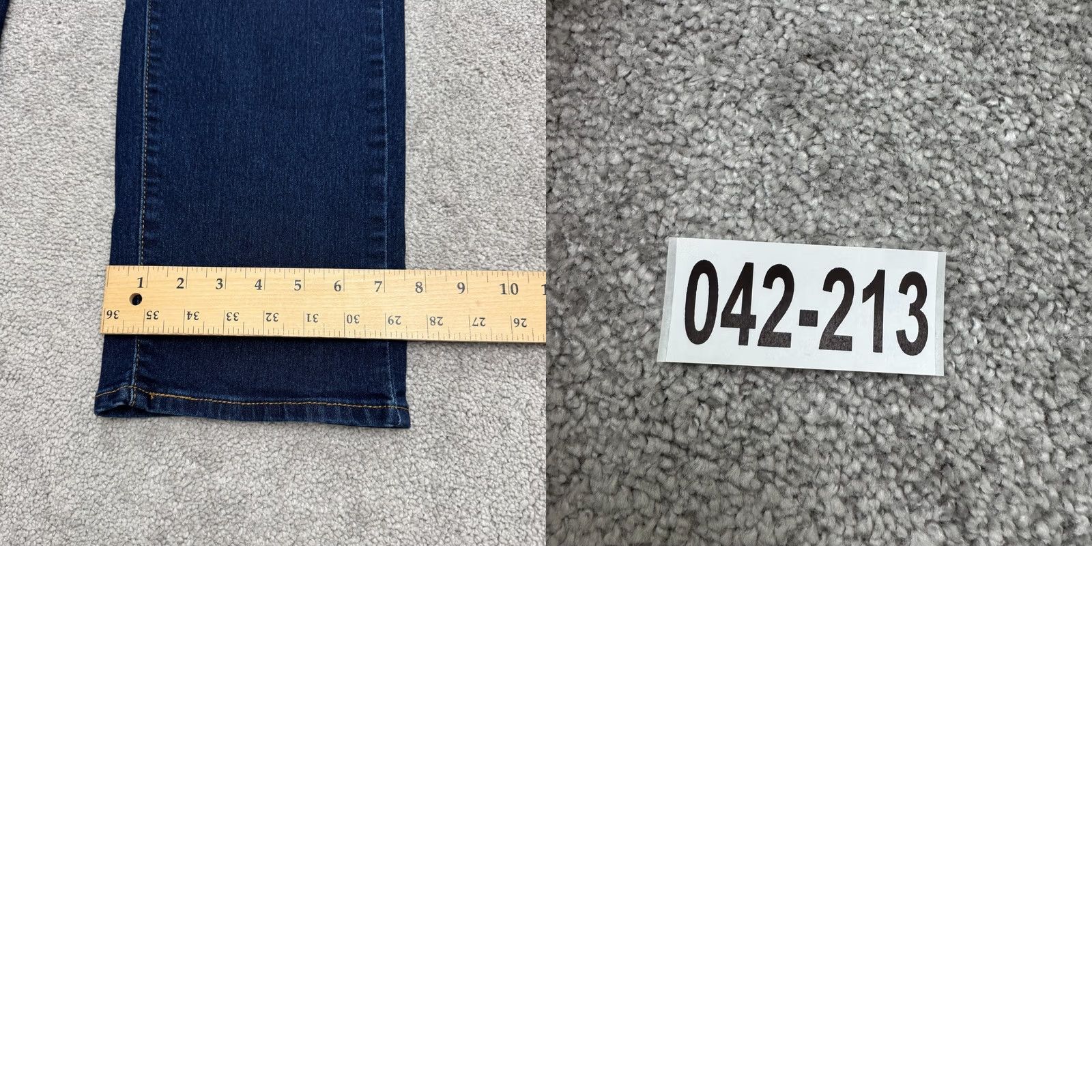 Levi's Levi's 314 Shaping Straight Denim Jeans Women 34 Blue Dark Wash Mid Rise Stretch Blue Size 24" / US 00 / IT 34 - 11 Thumbnail