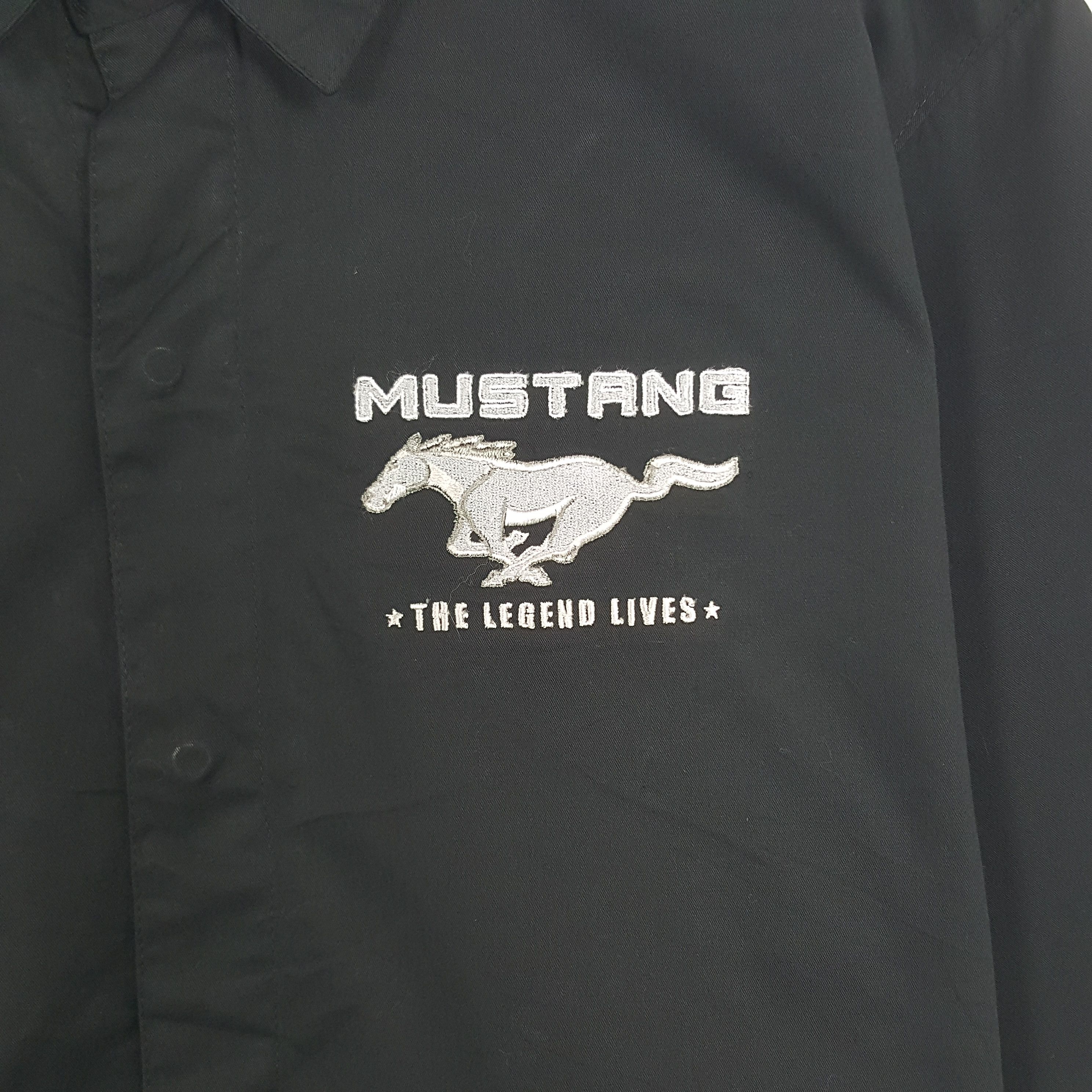 Vintage Vintage Ford Mustang Worker Button Up Shirt Size US L / EU 52-54 / 3 - 4 Thumbnail